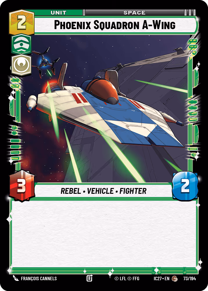 Phoenix Squadron A-Wing Star Wars Unlimited card