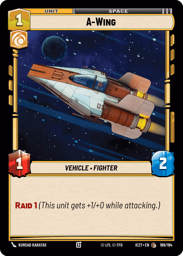 A-Wing IC27-169 Star Wars Unlimited card