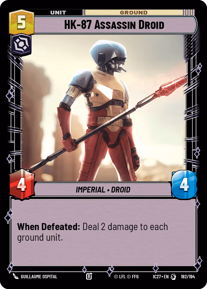 HK-87 Assassin Droid IC27-182 Star Wars Unlimited card