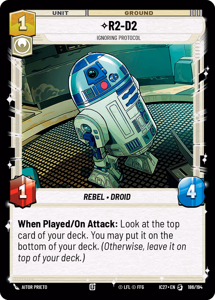 R2-D2 - Ignoring Protocol IC27-186 Star Wars Unlimited card