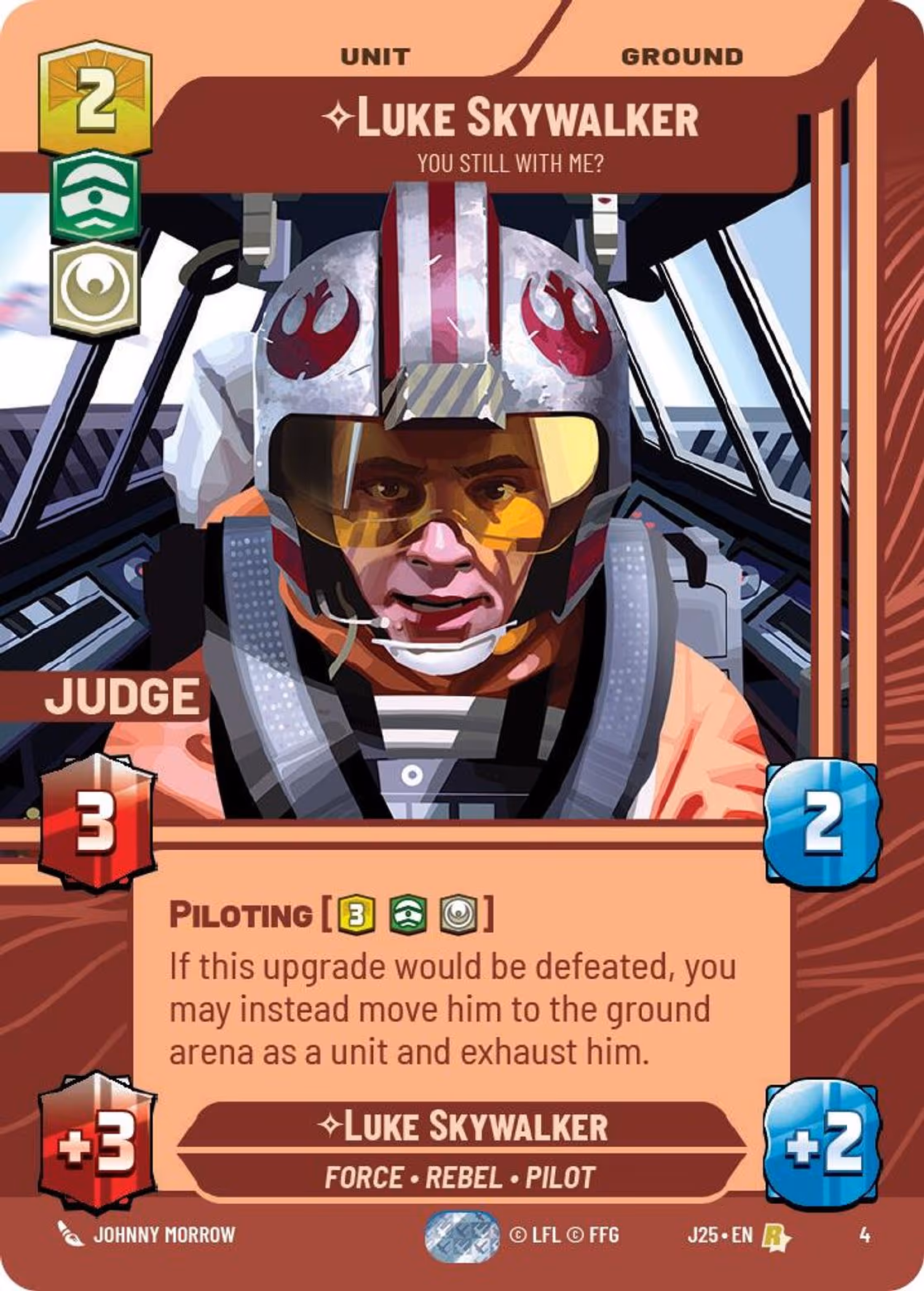 Luke Skywalker - You Still With Me? J25-4 Star Wars Unlimited card