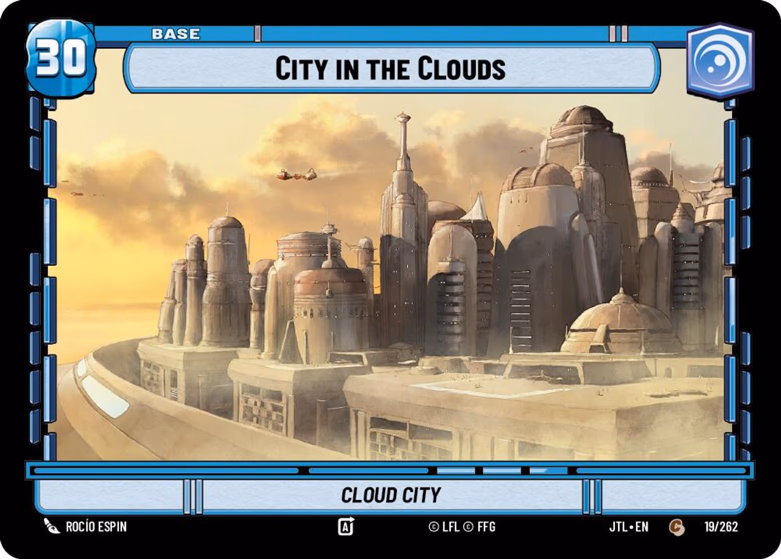 City in the Clouds - Cloud City JTL-019 Star Wars Unlimited card