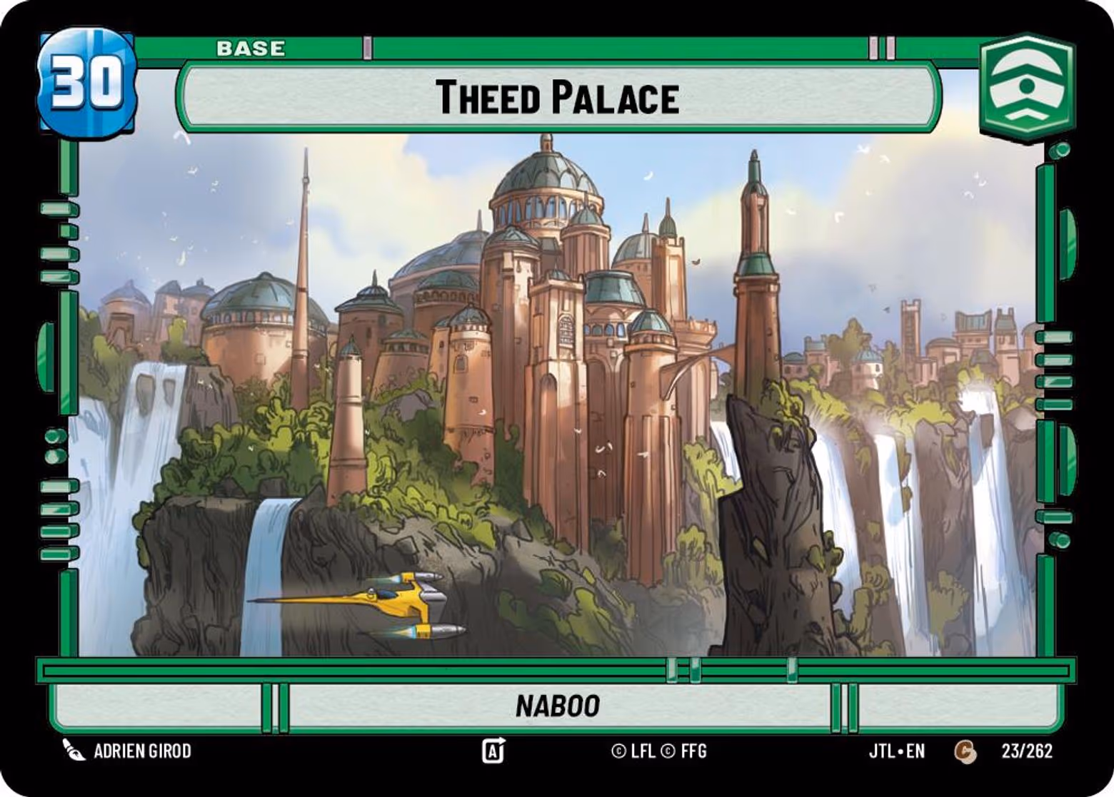 Theed Palace - Naboo JTL-023 Star Wars Unlimited card