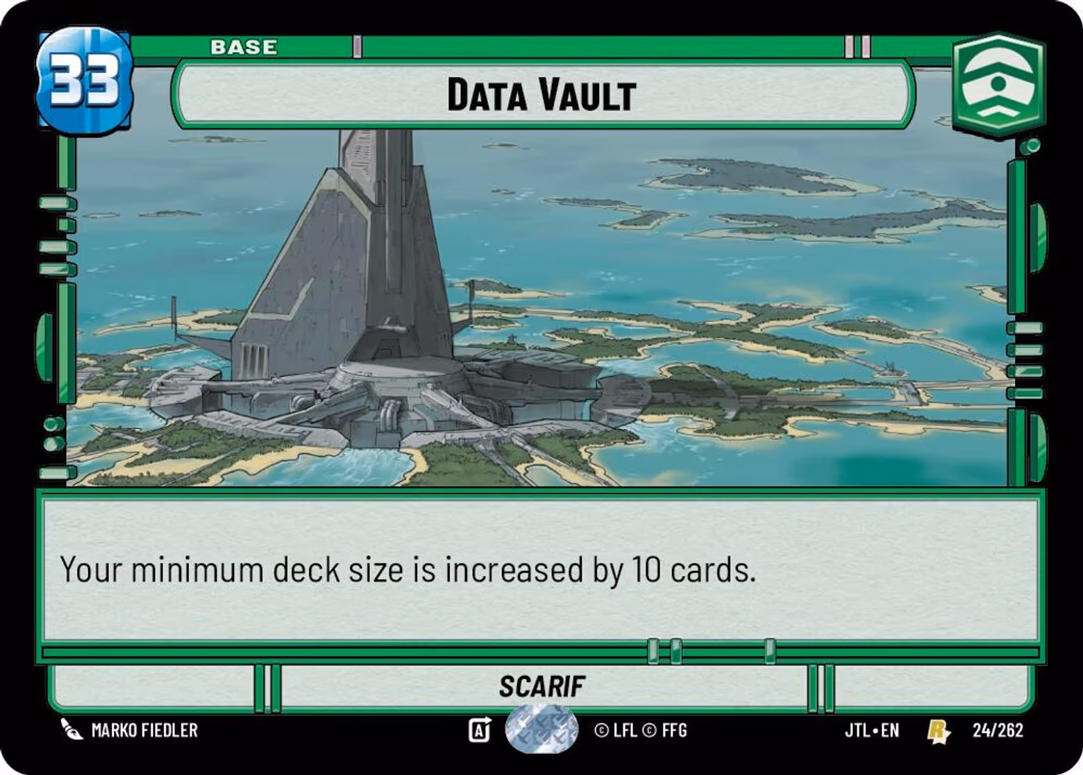 Data Vault - Scarif JTL-024 Star Wars Unlimited card