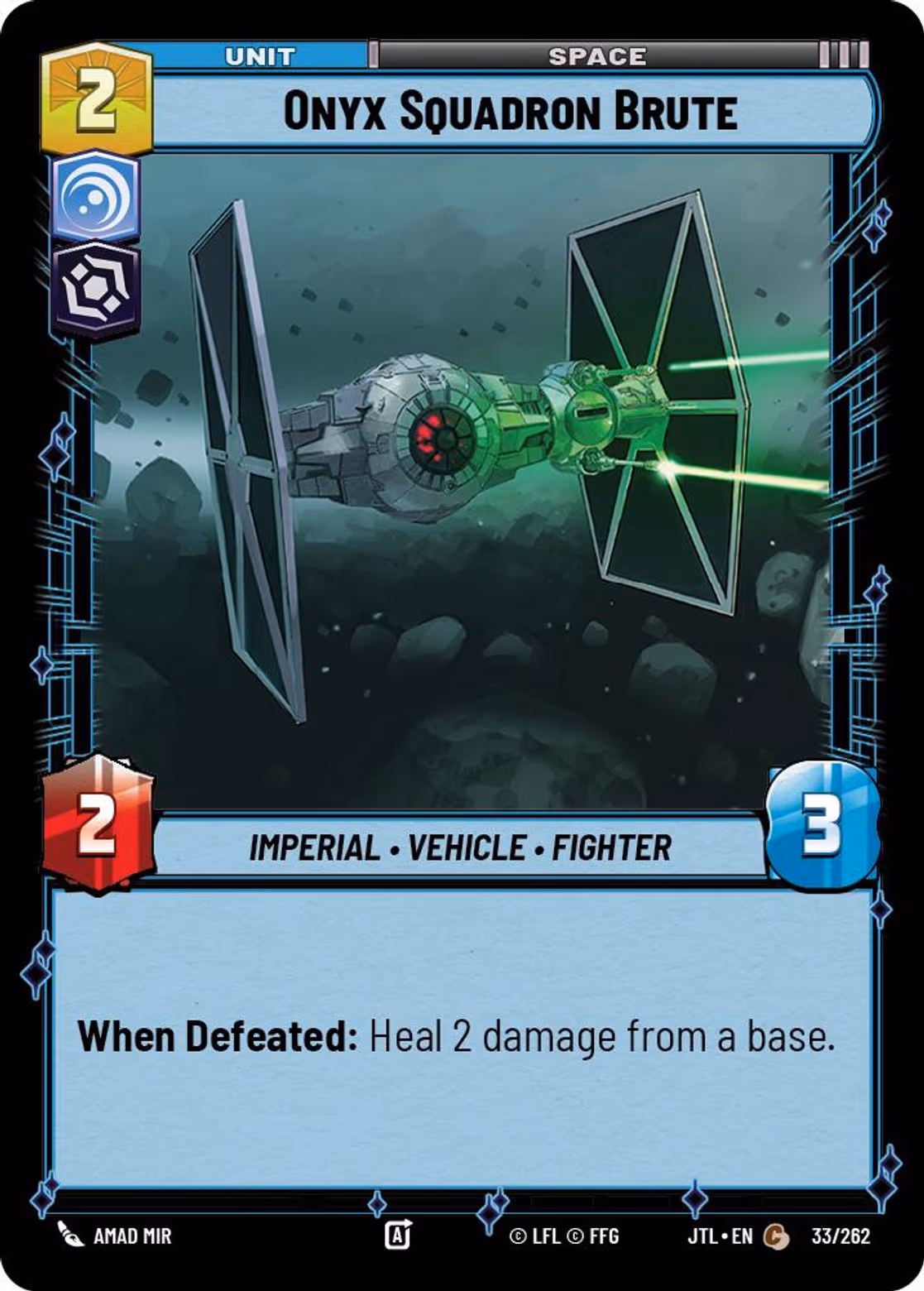 Onyx Squadron Brute JTL-033 Star Wars Unlimited card