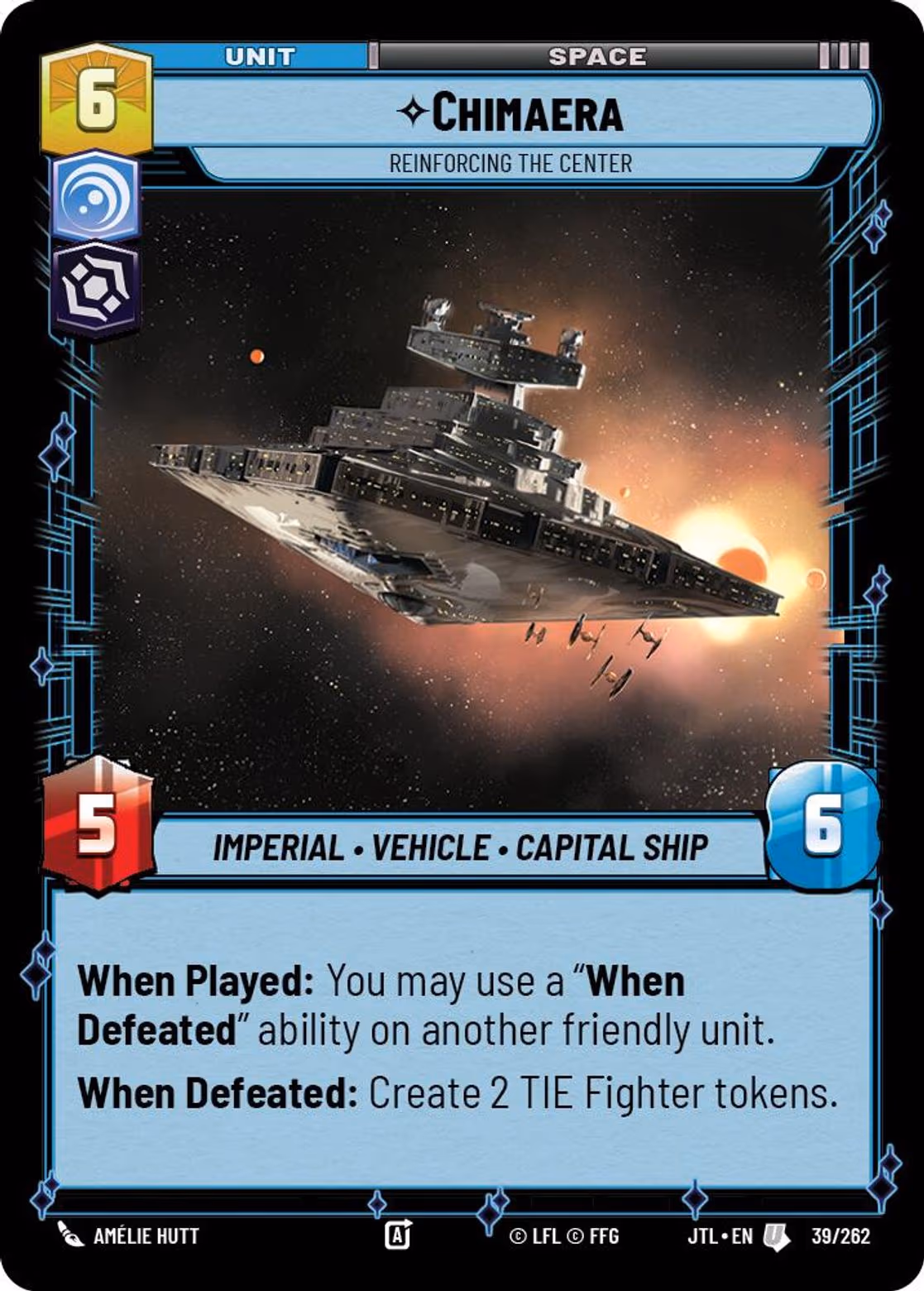 Chimaera - Reinforcing the Center JTL-039 Star Wars Unlimited card