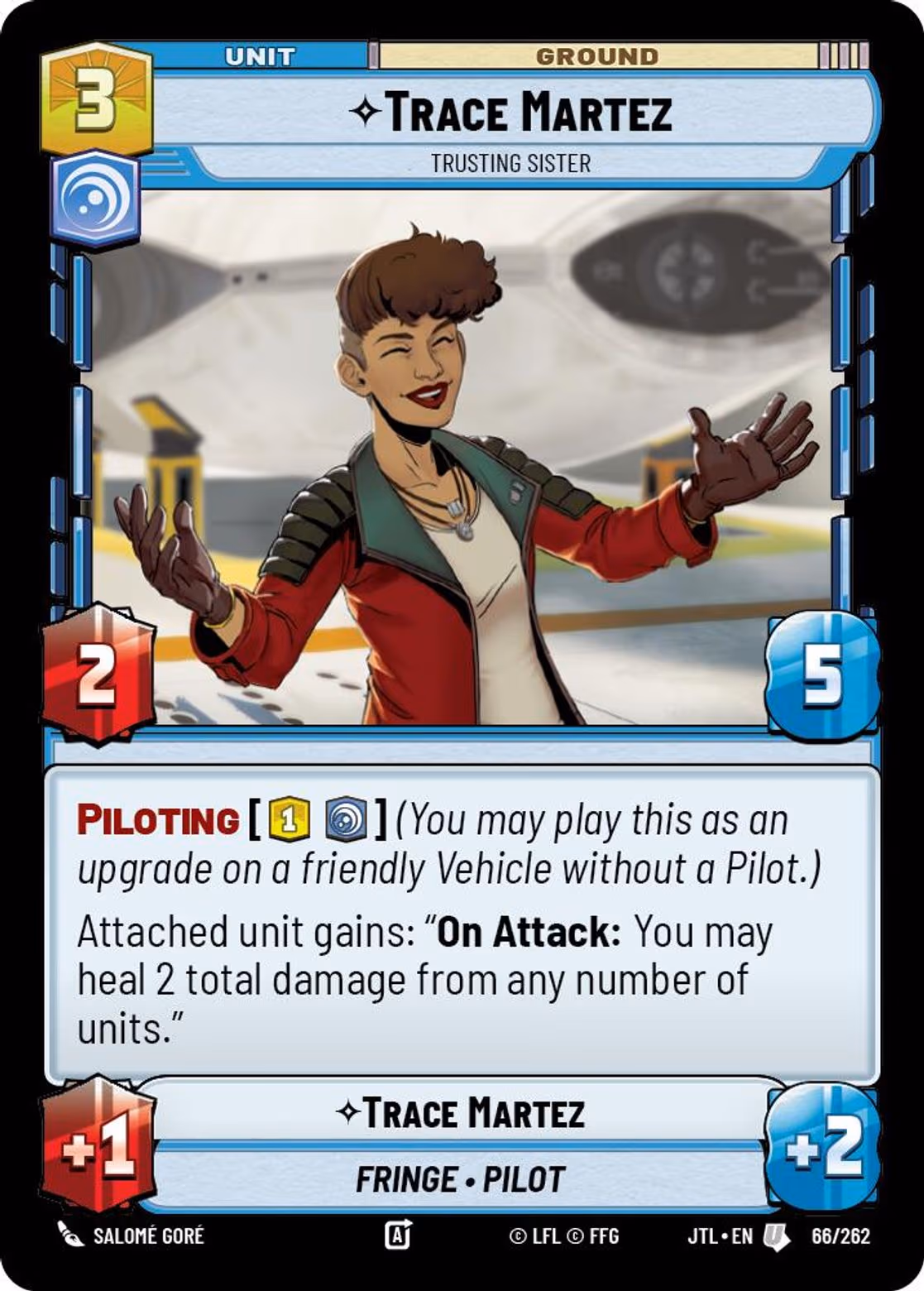 Trace Martez - Trusting Sister JTL-066 Star Wars Unlimited card