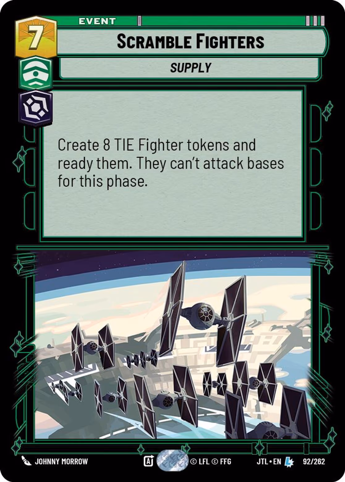 Scramble Fighters JTL-092 Star Wars Unlimited card