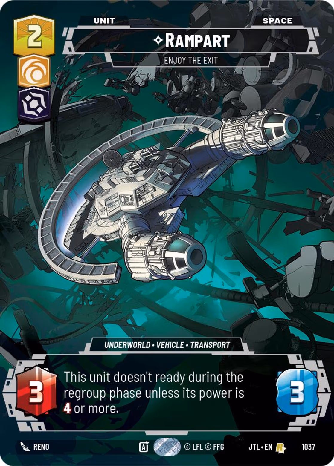 Rampart - Enjoy the Exit JTL-1037 Prestige Star Wars Unlimited card
