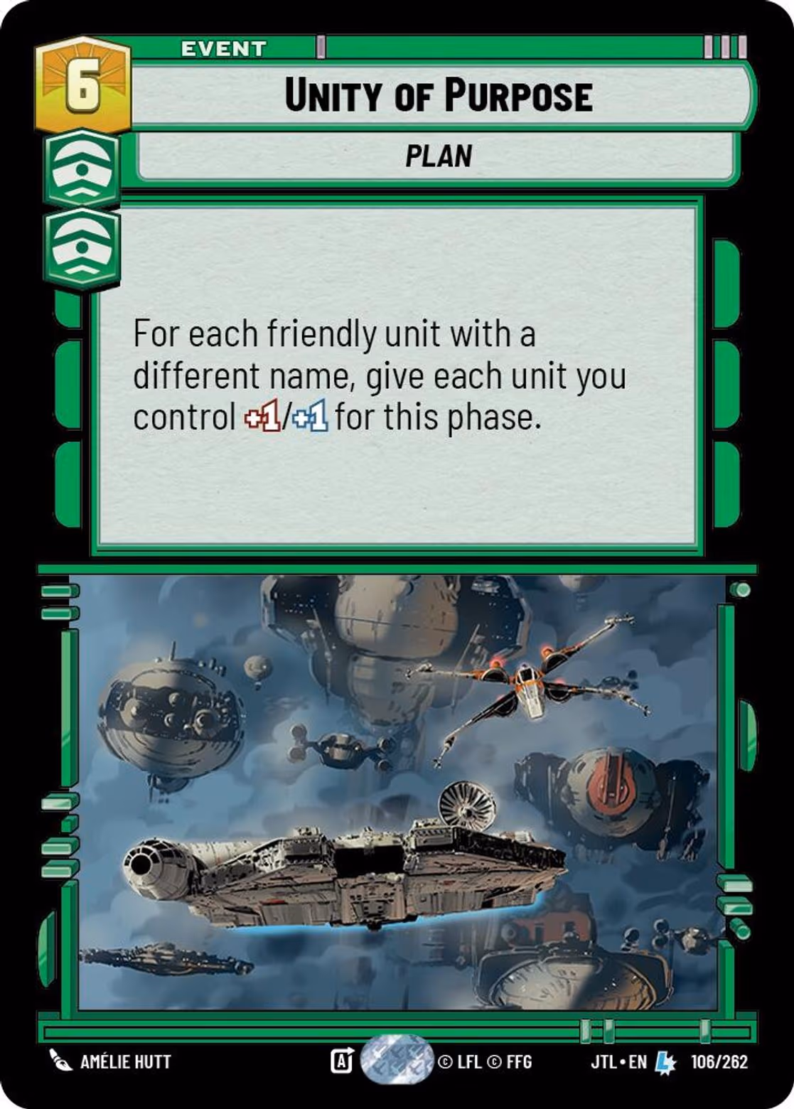 Unity of Purpose JTL-106 Star Wars Unlimited card