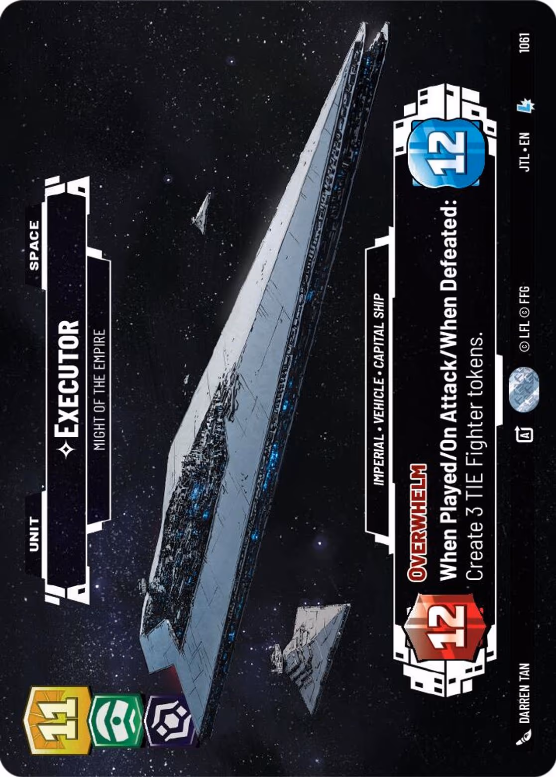 Executor - Might of the Empire JTL-1061 Prestige Foil Star Wars Unlimited card