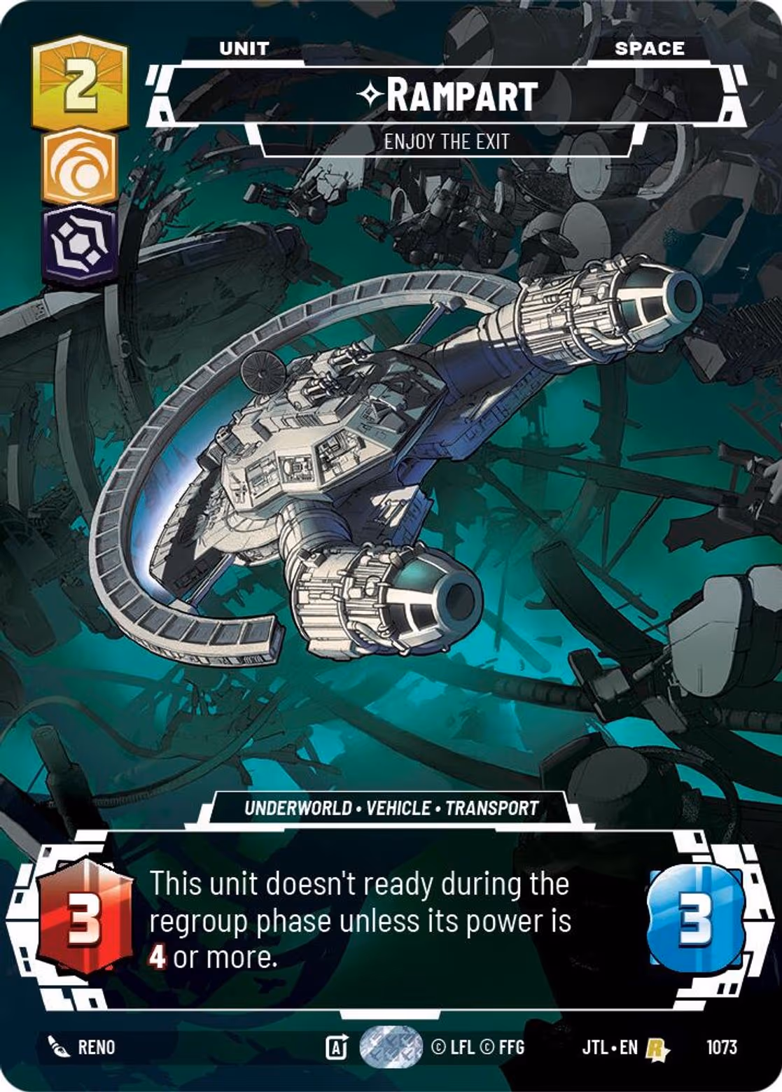 Rampart - Enjoy the Exit JTL-1073 Prestige Foil Star Wars Unlimited card