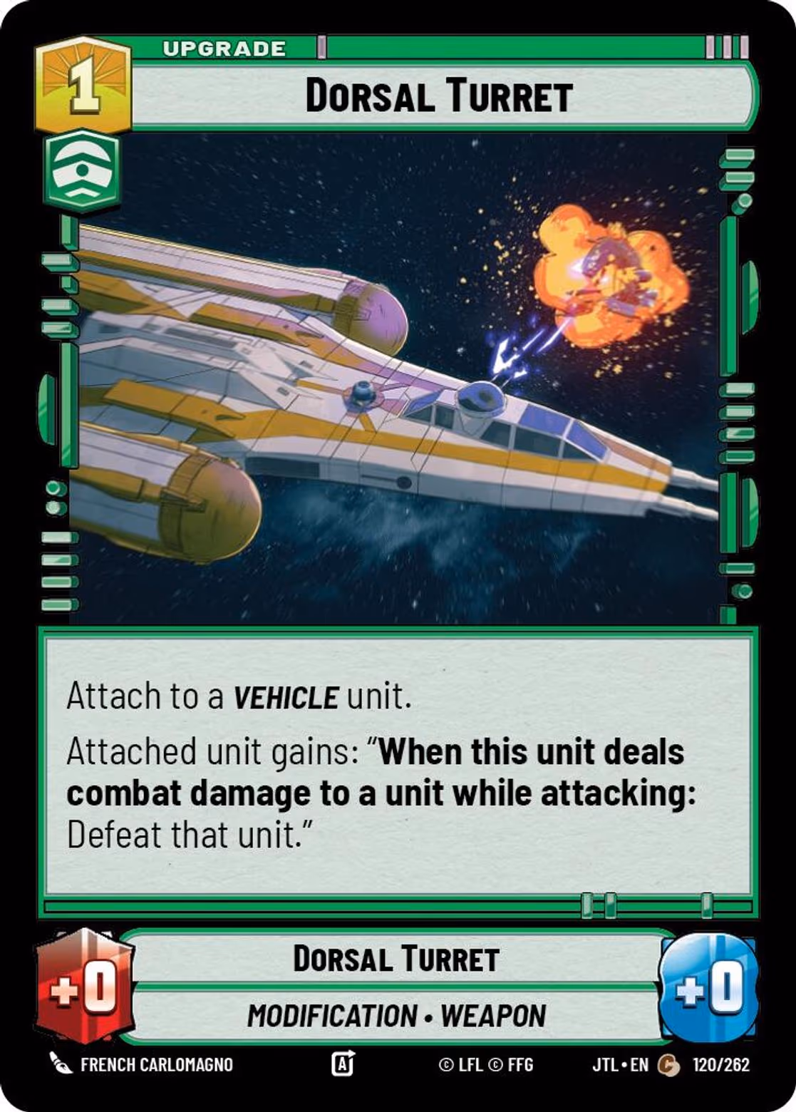 Dorsal Turret JTL-120 Star Wars Unlimited card