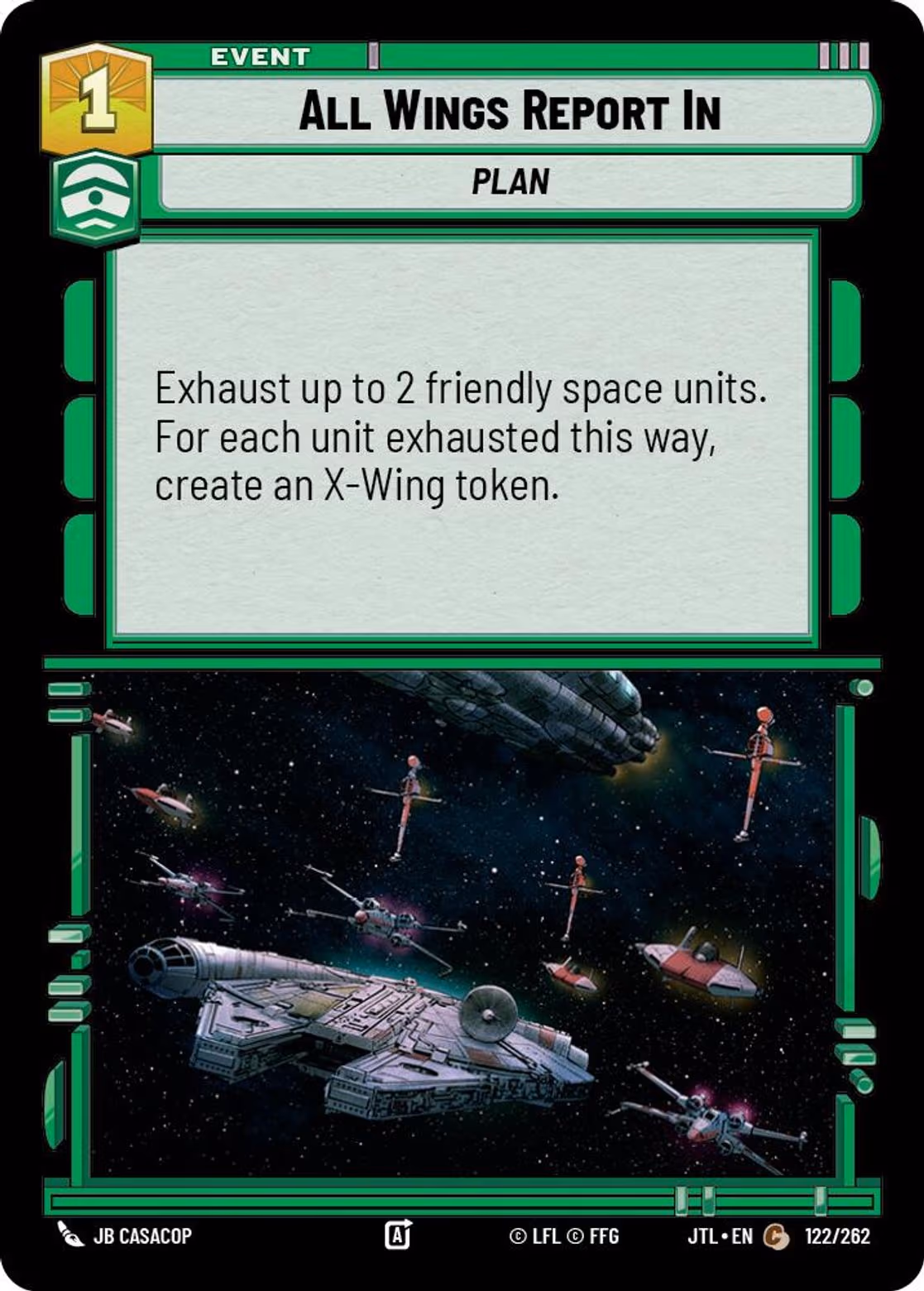 All Wings Report In JTL-122 Star Wars Unlimited card