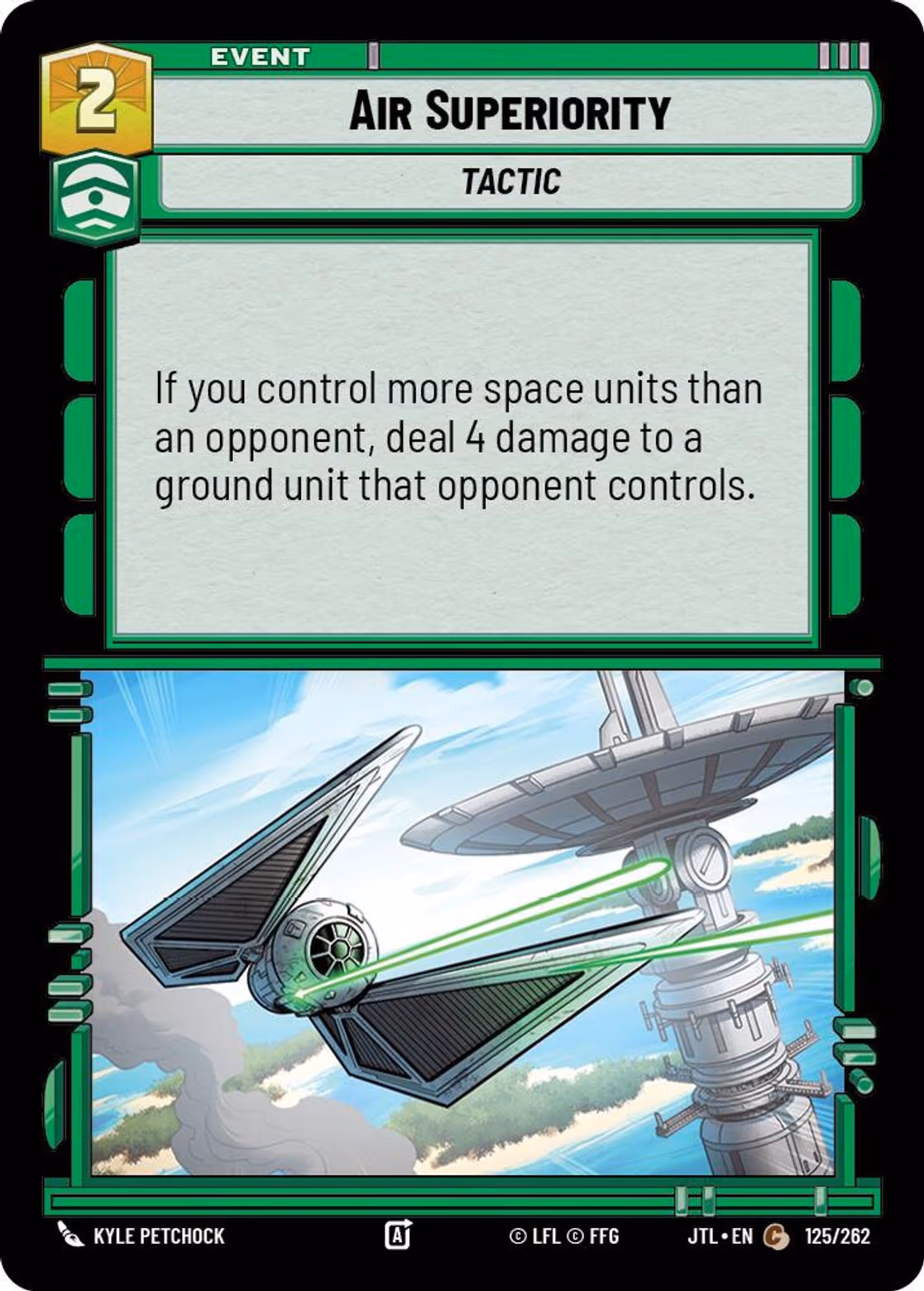 Air Superiority JTL-125 Star Wars Unlimited card
