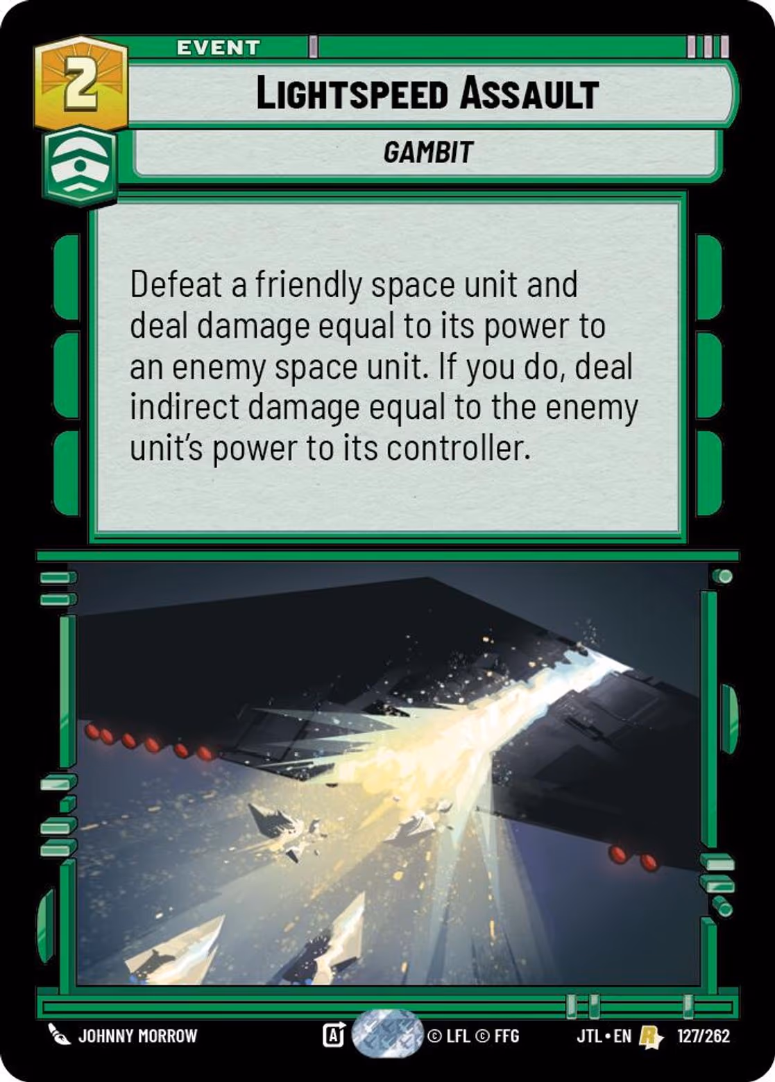 Lightspeed Assault JTL-127 Star Wars Unlimited card