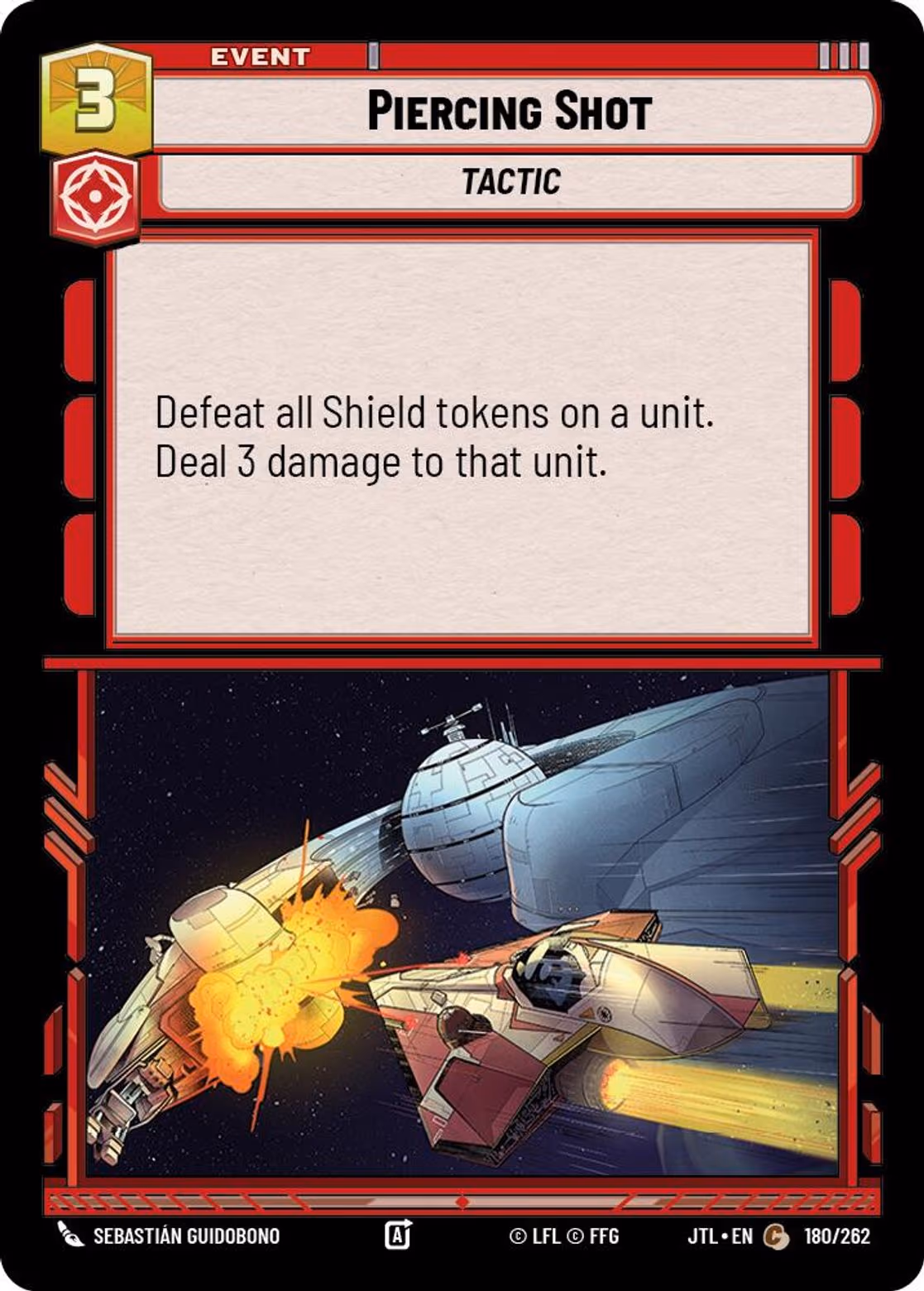 Piercing Shot JTL-180 Star Wars Unlimited card