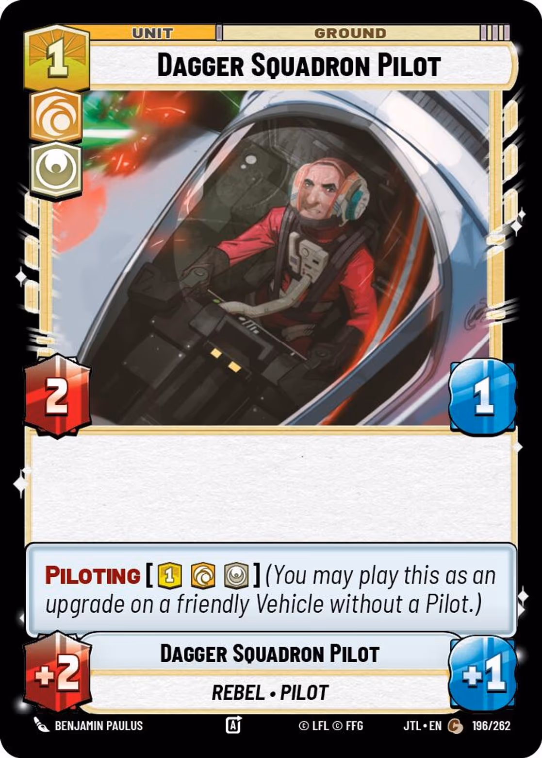 Dagger Squadron Pilot JTL-196 Star Wars Unlimited card