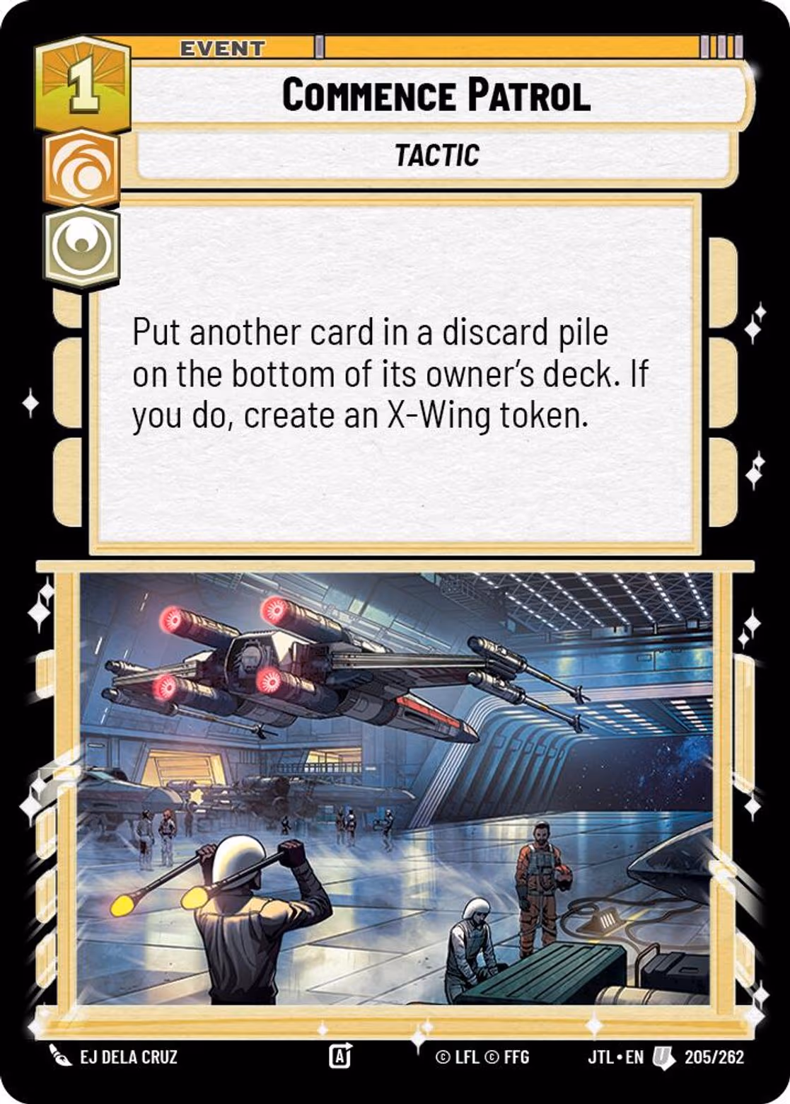 Commence Patrol JTL-205 Star Wars Unlimited card