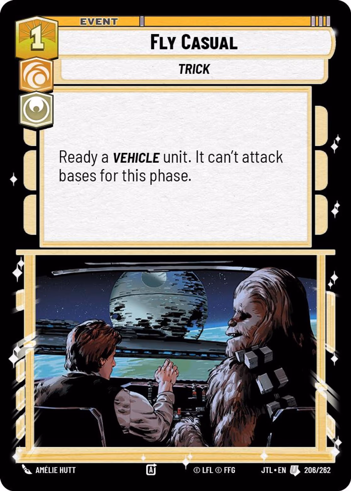 Fly Casual JTL-206 Star Wars Unlimited card