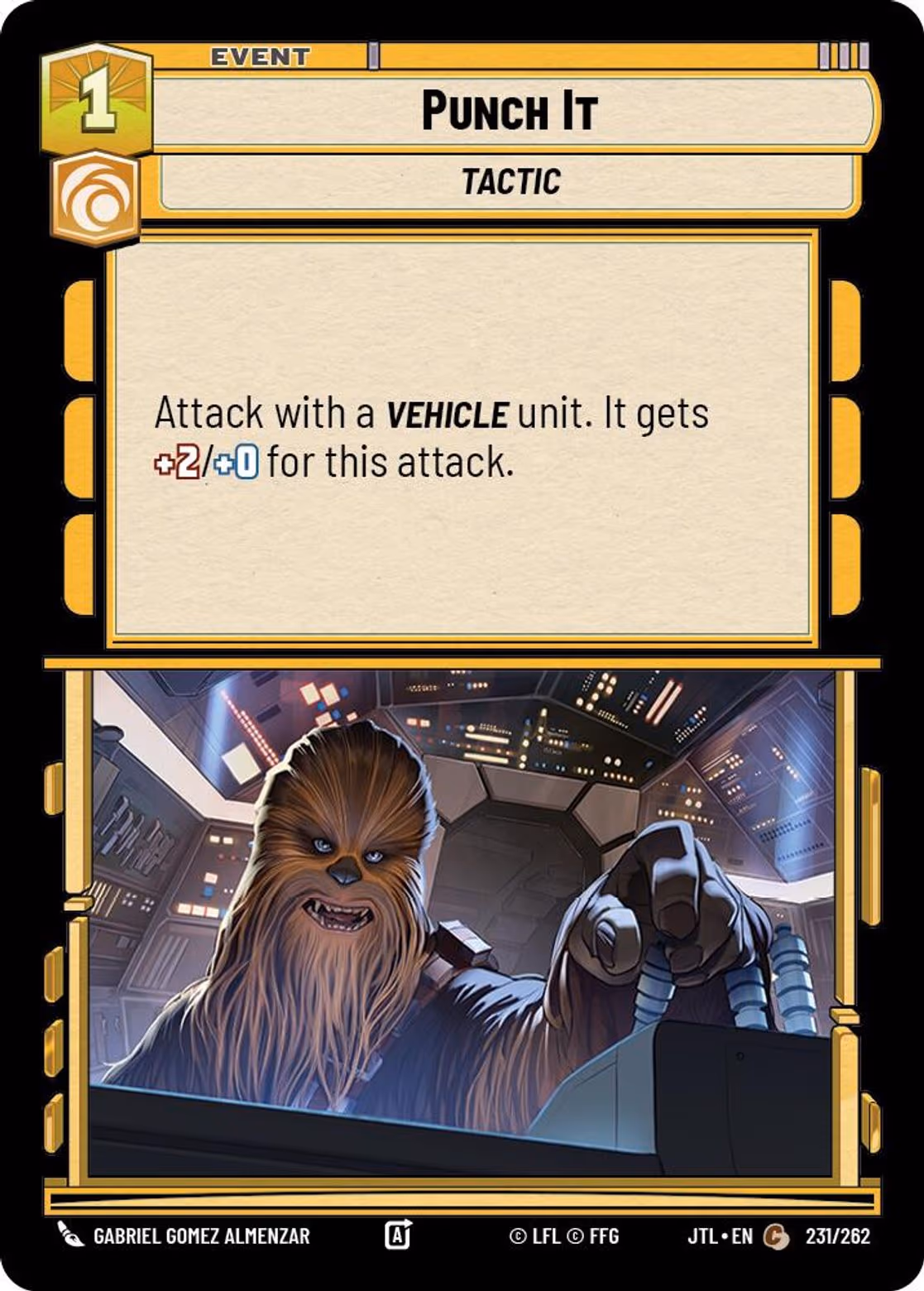 Punch It JTL-231 Star Wars Unlimited card