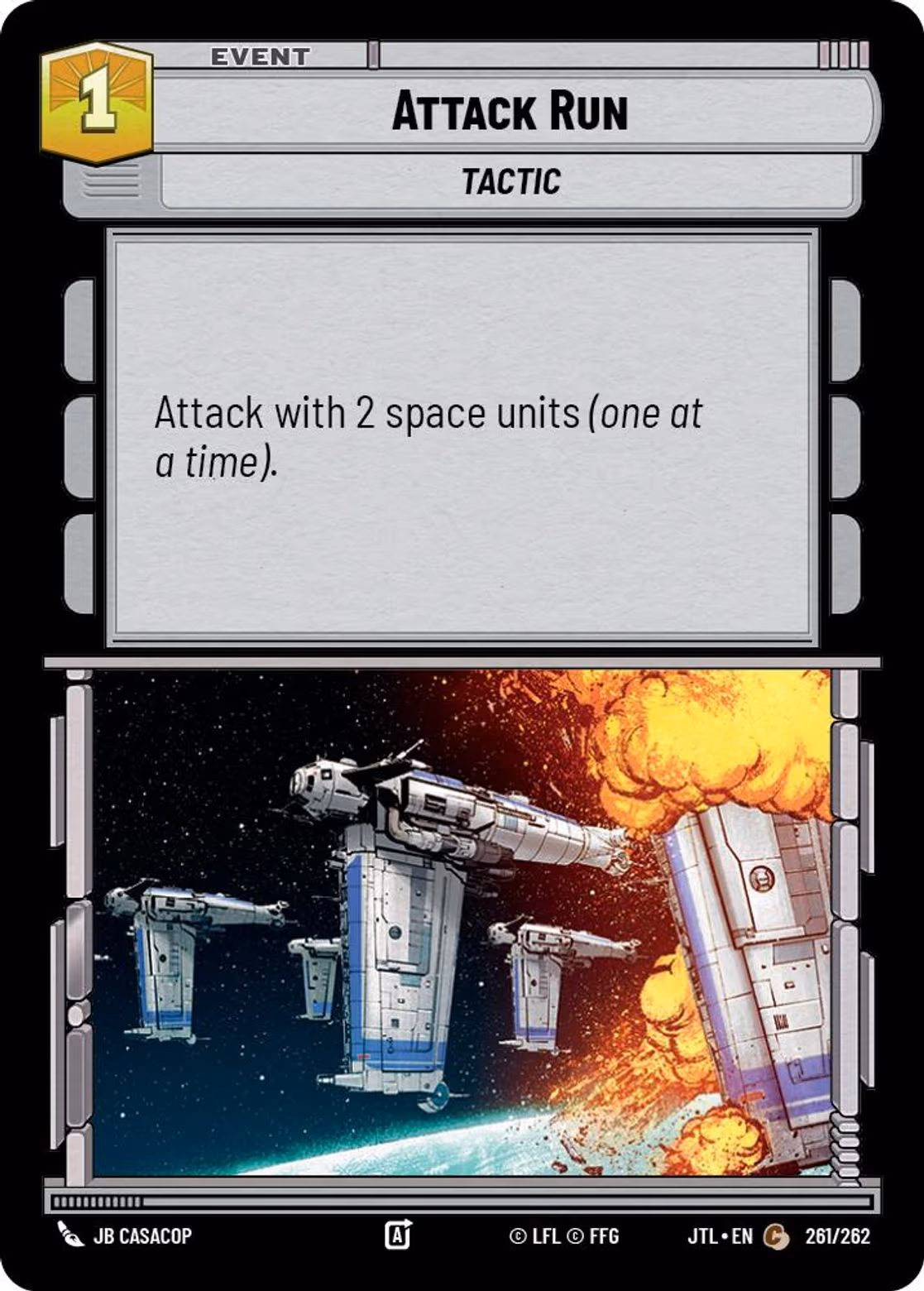 Attack Run JTL-261 Star Wars Unlimited card