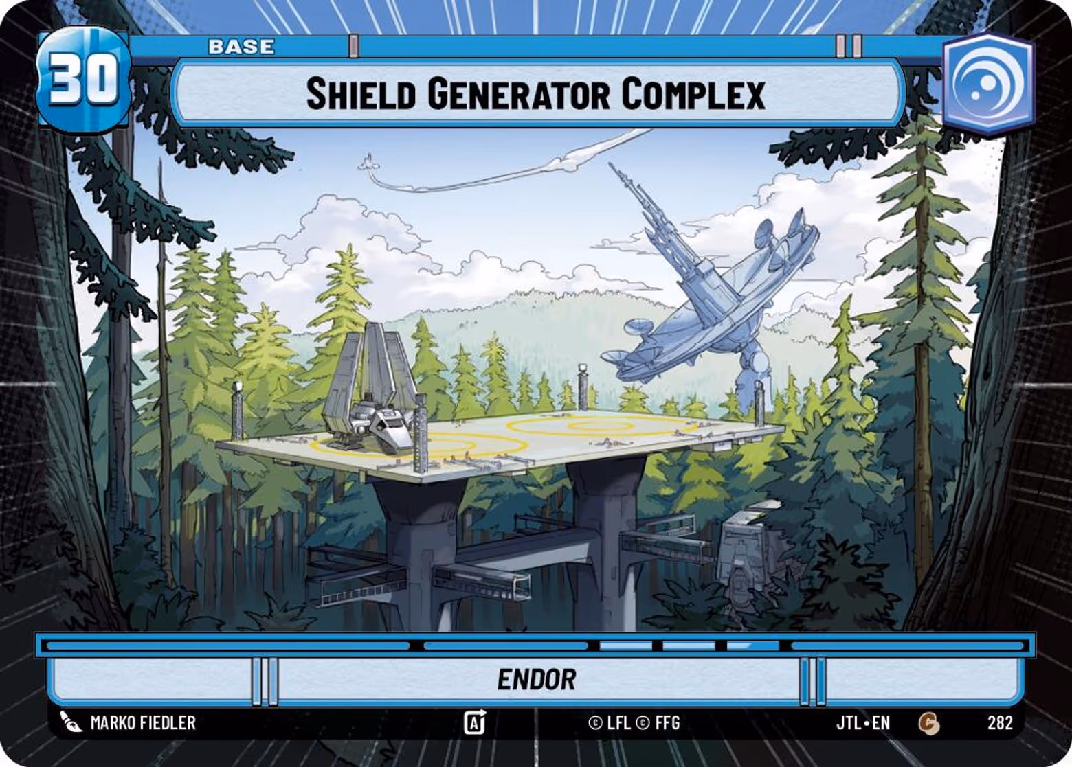 Shield Generator Complex - Endor JTL-282 Hyperspace Star Wars Unlimited card