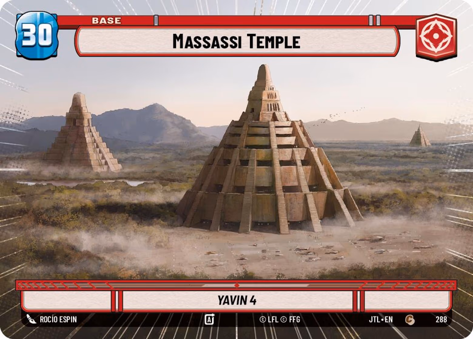 Massassi Temple - Yavin 4 JTL-288 Hyperspace Star Wars Unlimited card