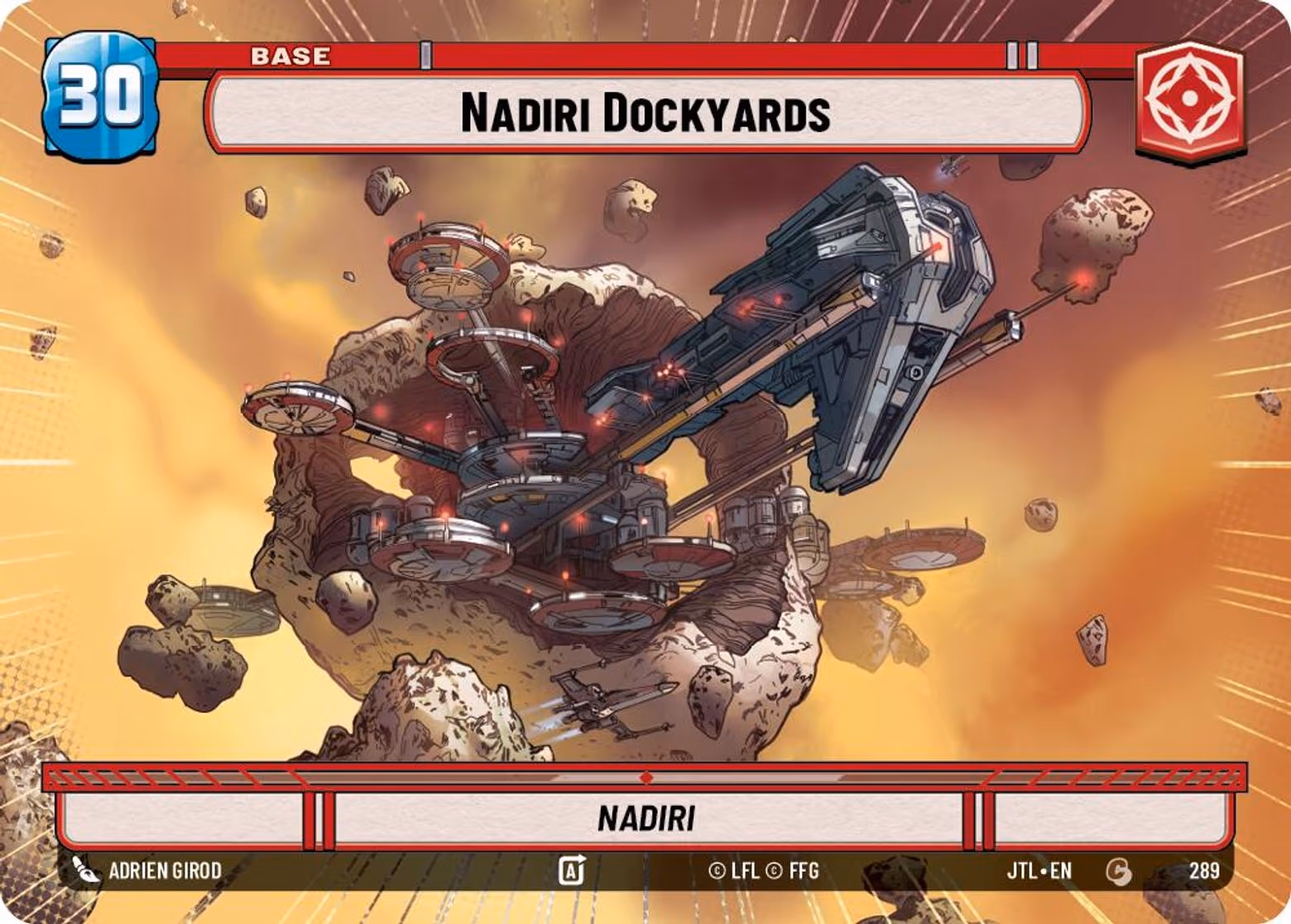 Nadiri Dockyards - Nadiri JTL-289 Hyperspace Star Wars Unlimited card