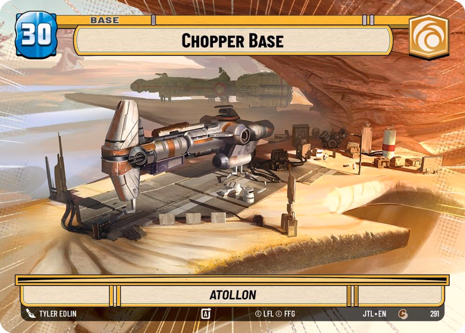 Chopper Base - Atollon JTL-291 Hyperspace Star Wars Unlimited card