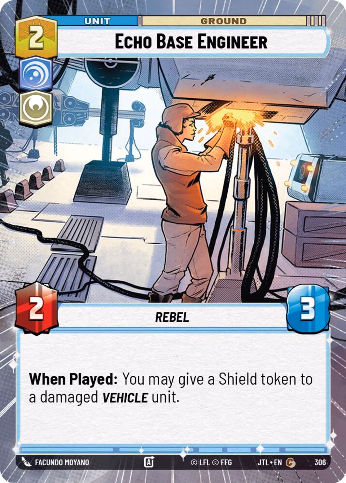 Echo Base Engineer JTL-306 Hyperspace Star Wars Unlimited card