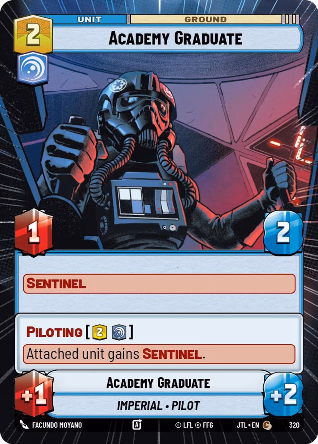 Academy Graduate JTL-320 Hyperspace Star Wars Unlimited card