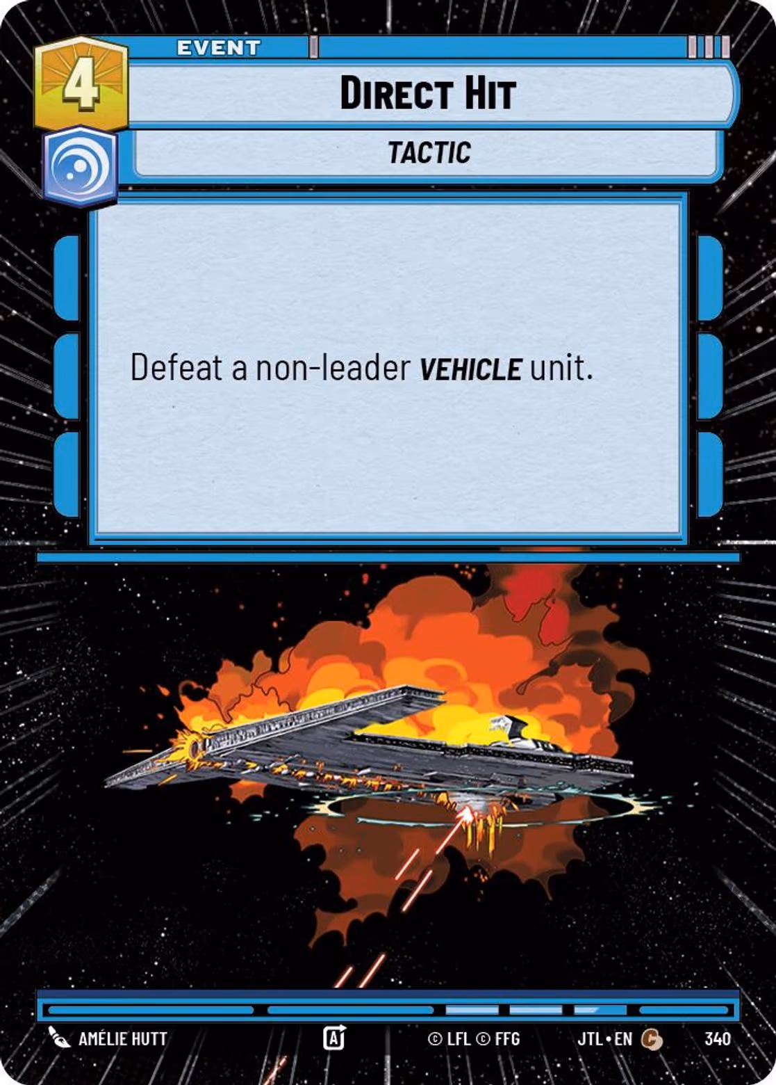 Direct Hit JTL-340 Hyperspace Star Wars Unlimited card