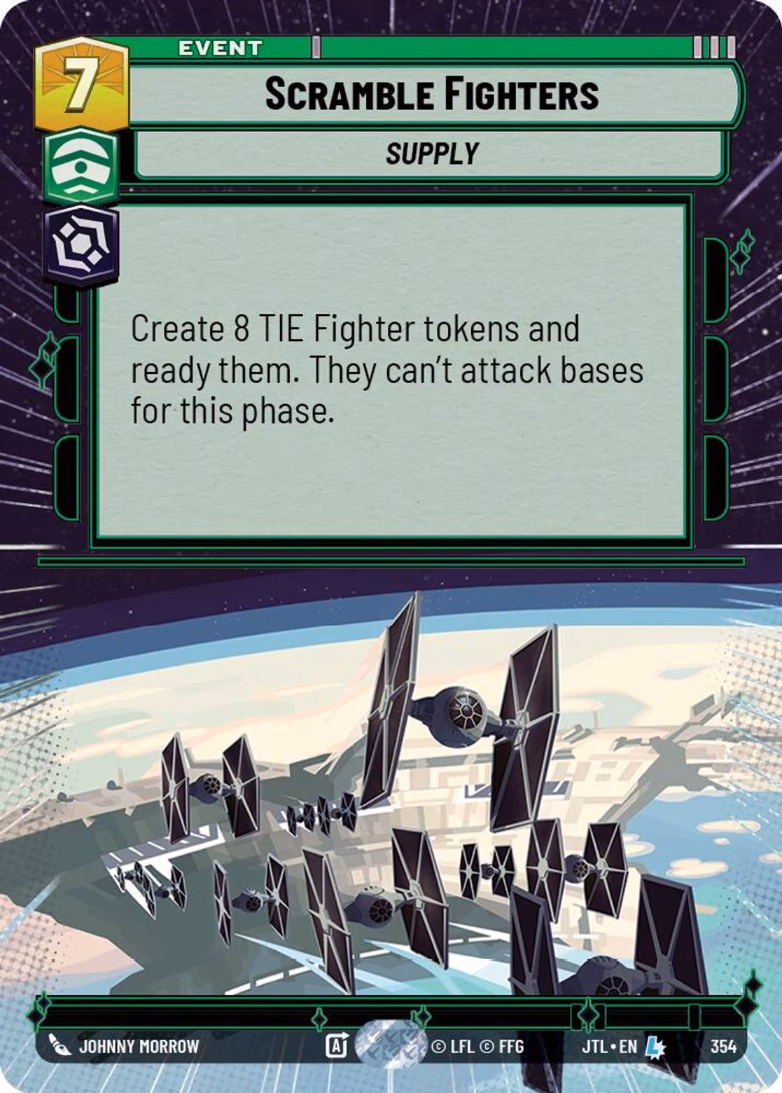 Scramble Fighters JTL-354 Hyperspace Star Wars Unlimited card