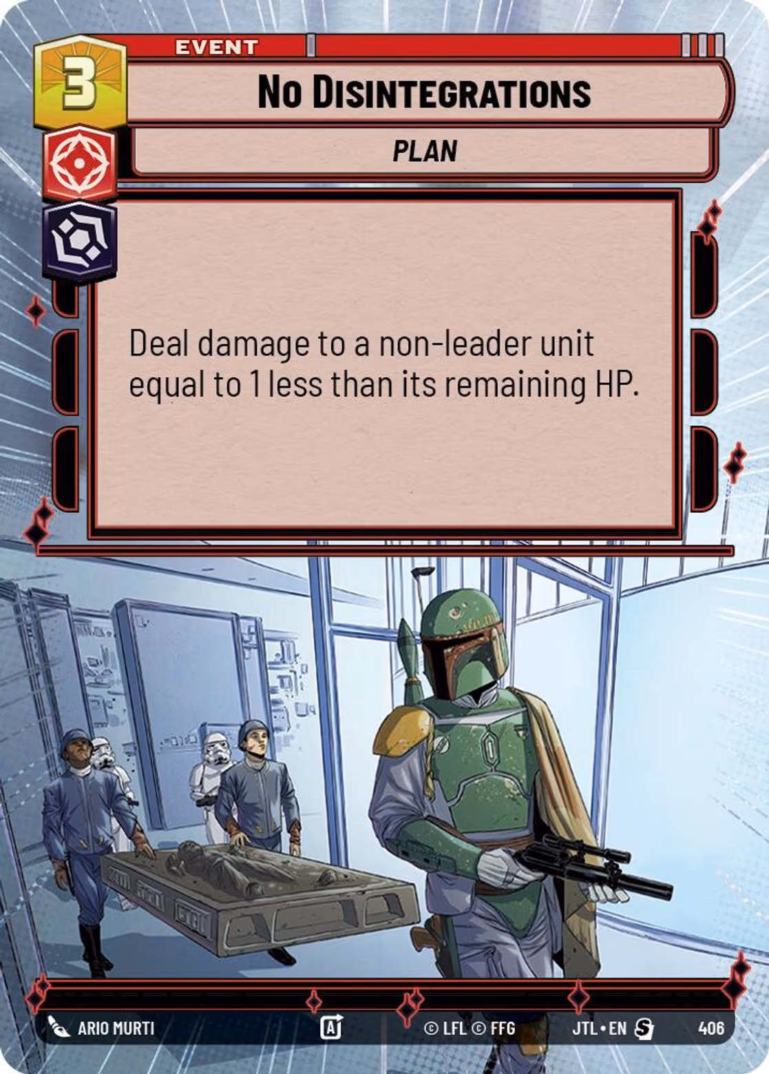 No Disintegrations JTL-406 Hyperspace Star Wars Unlimited card