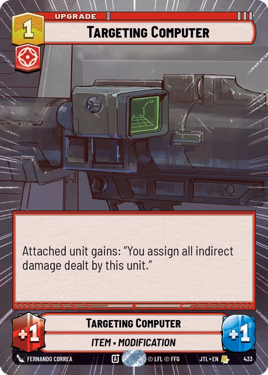 Targeting Computer JTL-433 Hyperspace Star Wars Unlimited card