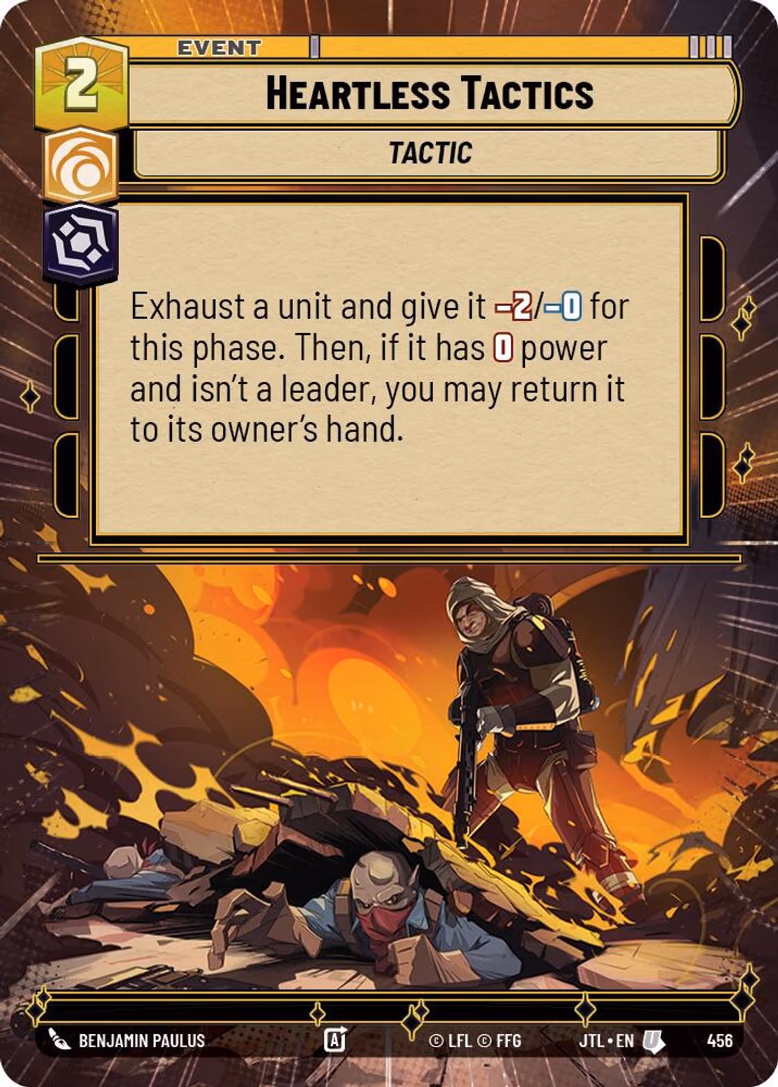 Heartless Tactics JTL-456 Hyperspace Star Wars Unlimited card