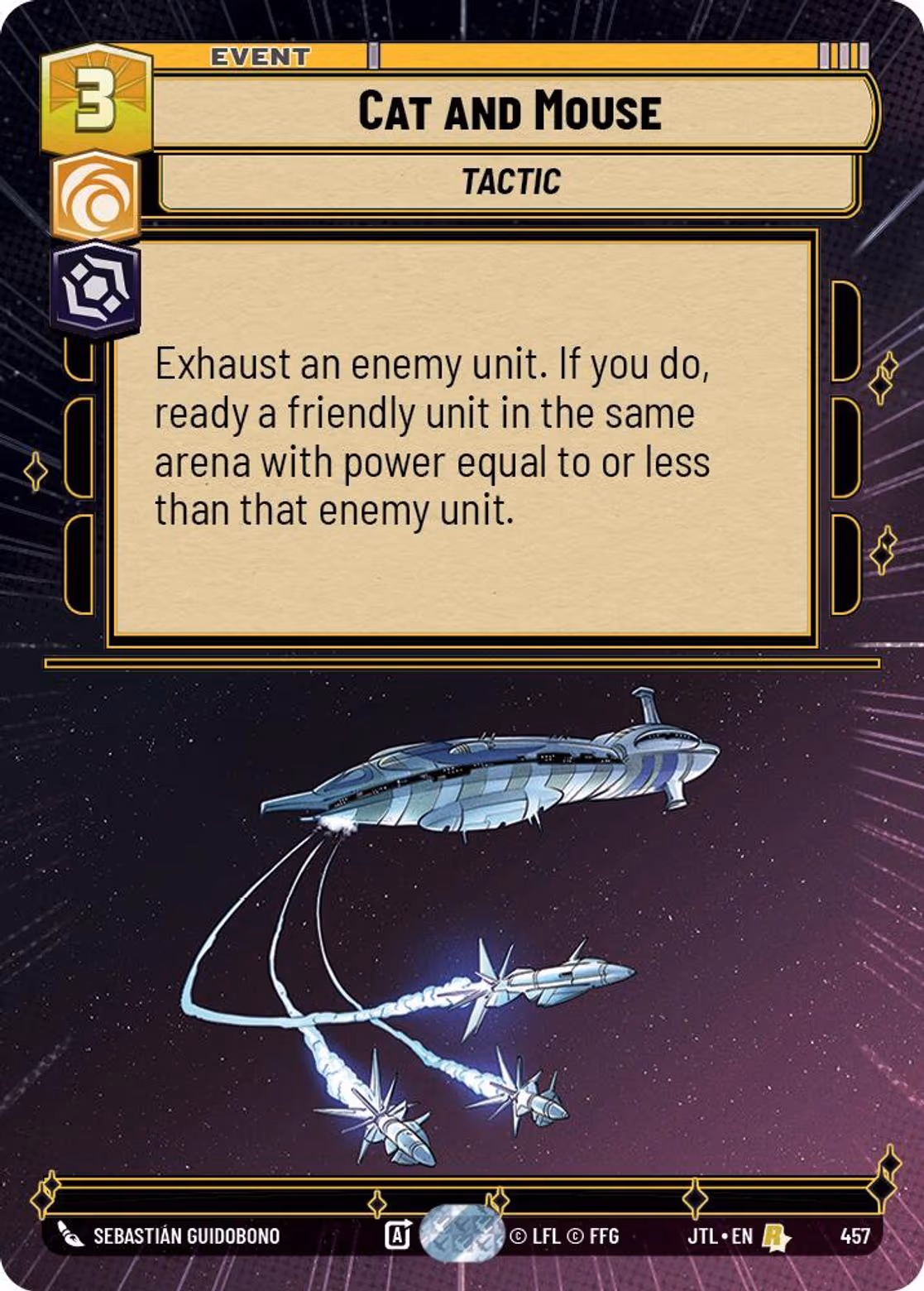 Cat and Mouse JTL-457 Hyperspace Star Wars Unlimited card