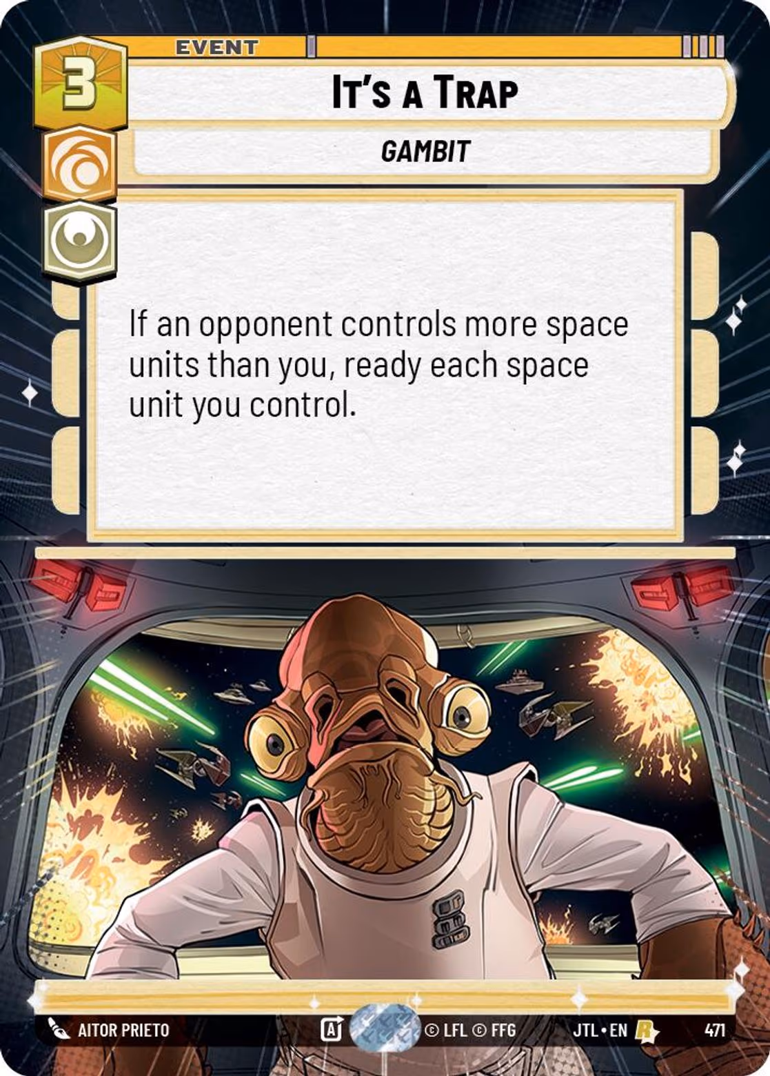It's a Trap JTL-471 Hyperspace Star Wars Unlimited card