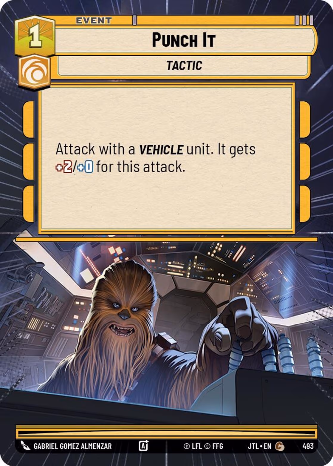 Punch It JTL-493 Hyperspace Star Wars Unlimited card