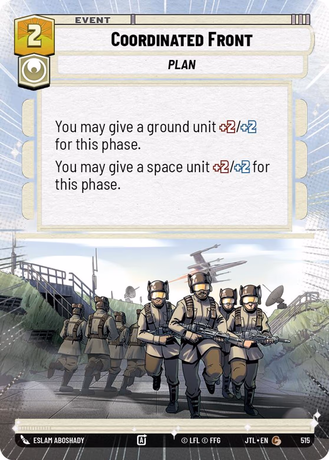 Coordinated Front JTL-515 Hyperspace Star Wars Unlimited card