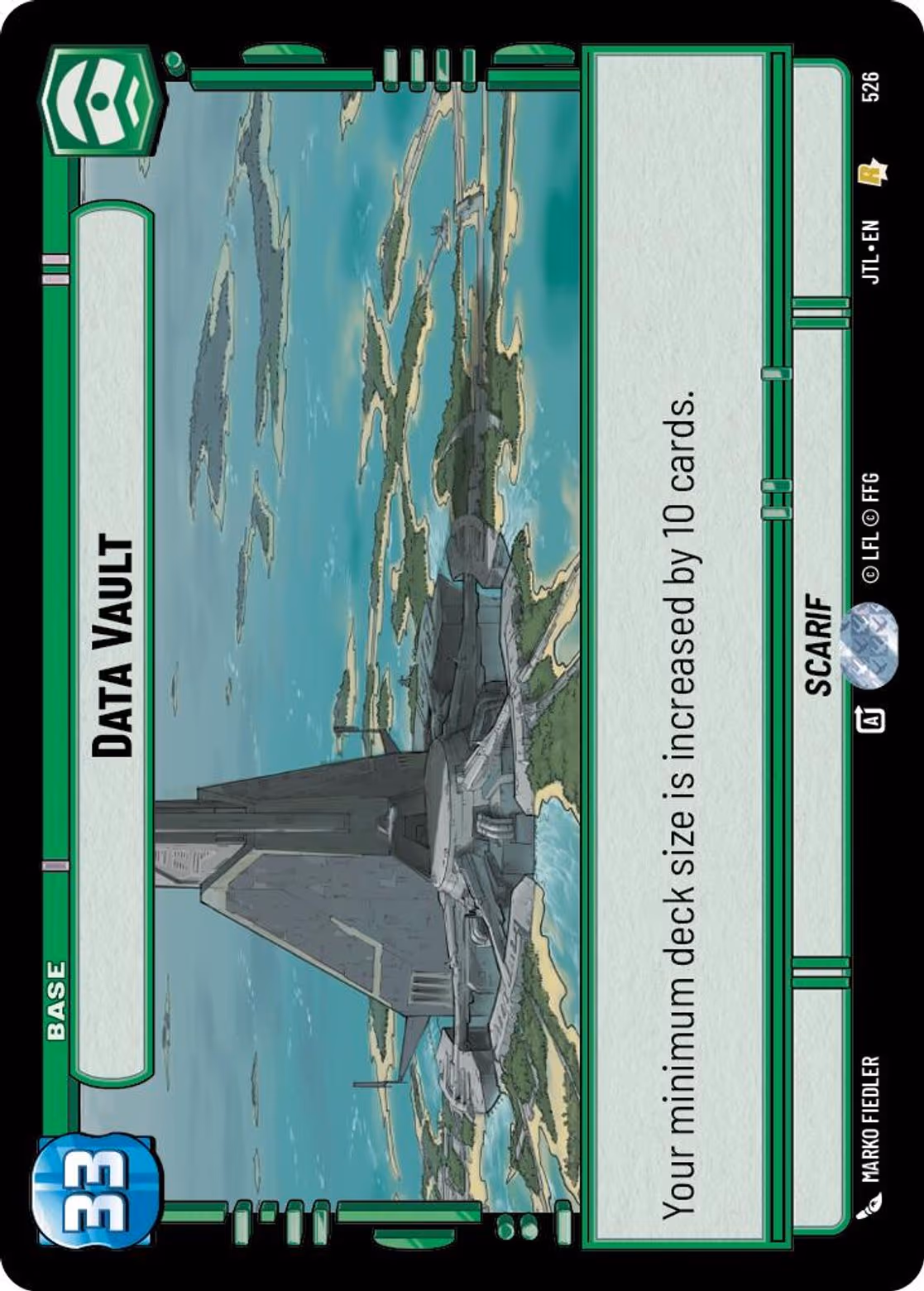 Data Vault - Scarif JTL-526 Foil Star Wars Unlimited card