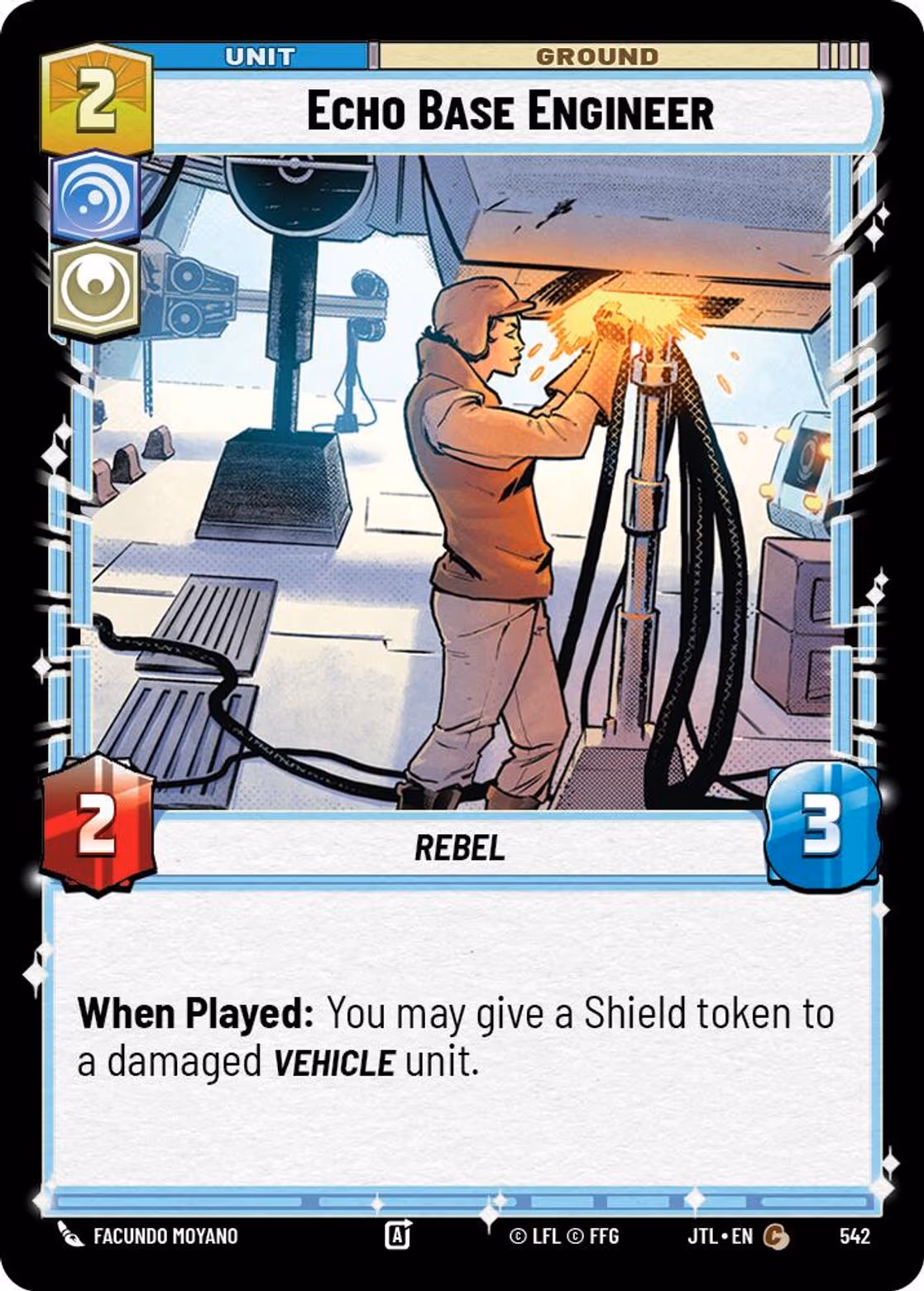 Echo Base Engineer JTL-542 Foil Star Wars Unlimited card