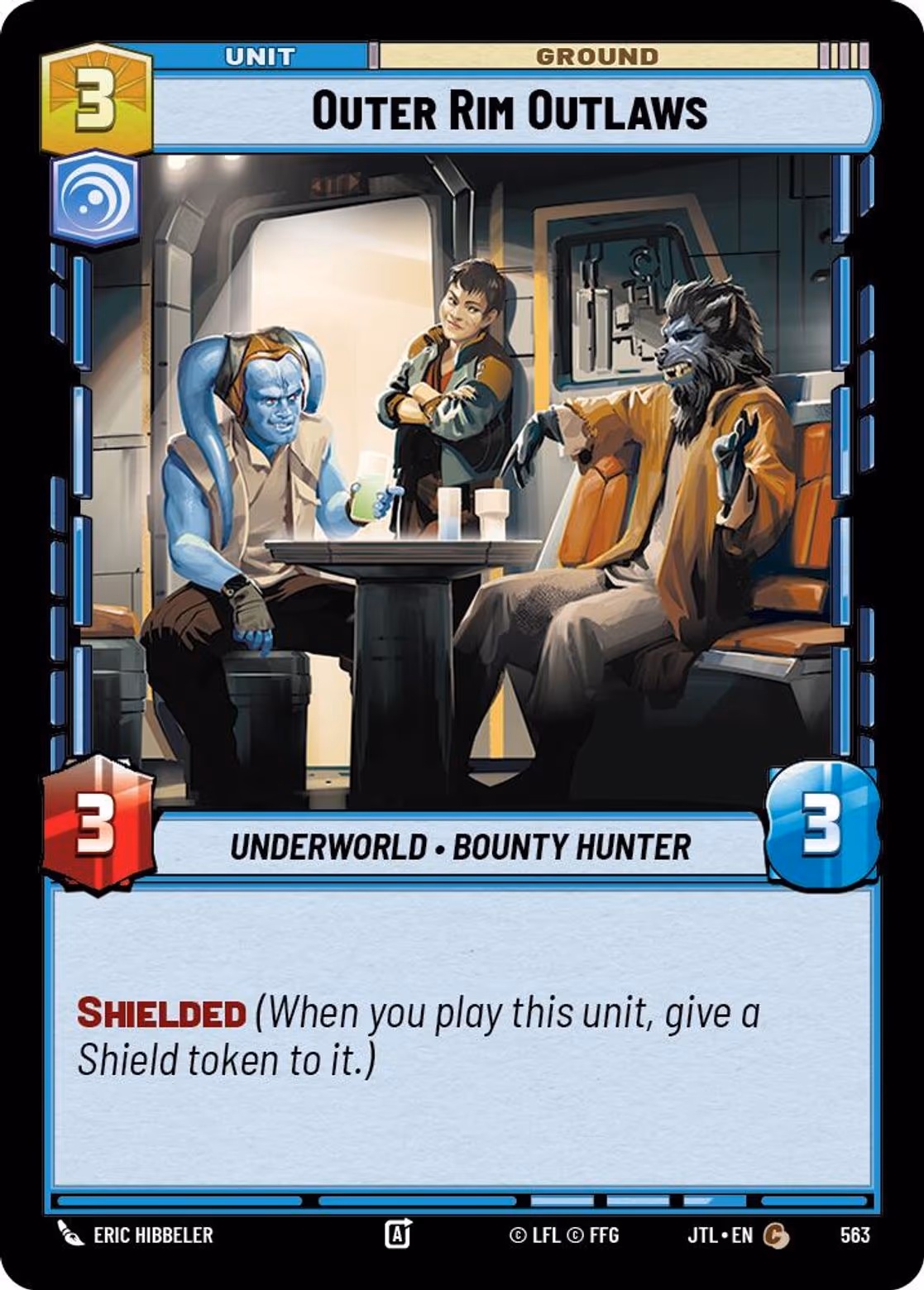 Outer Rim Outlaws JTL-563 Foil Star Wars Unlimited card