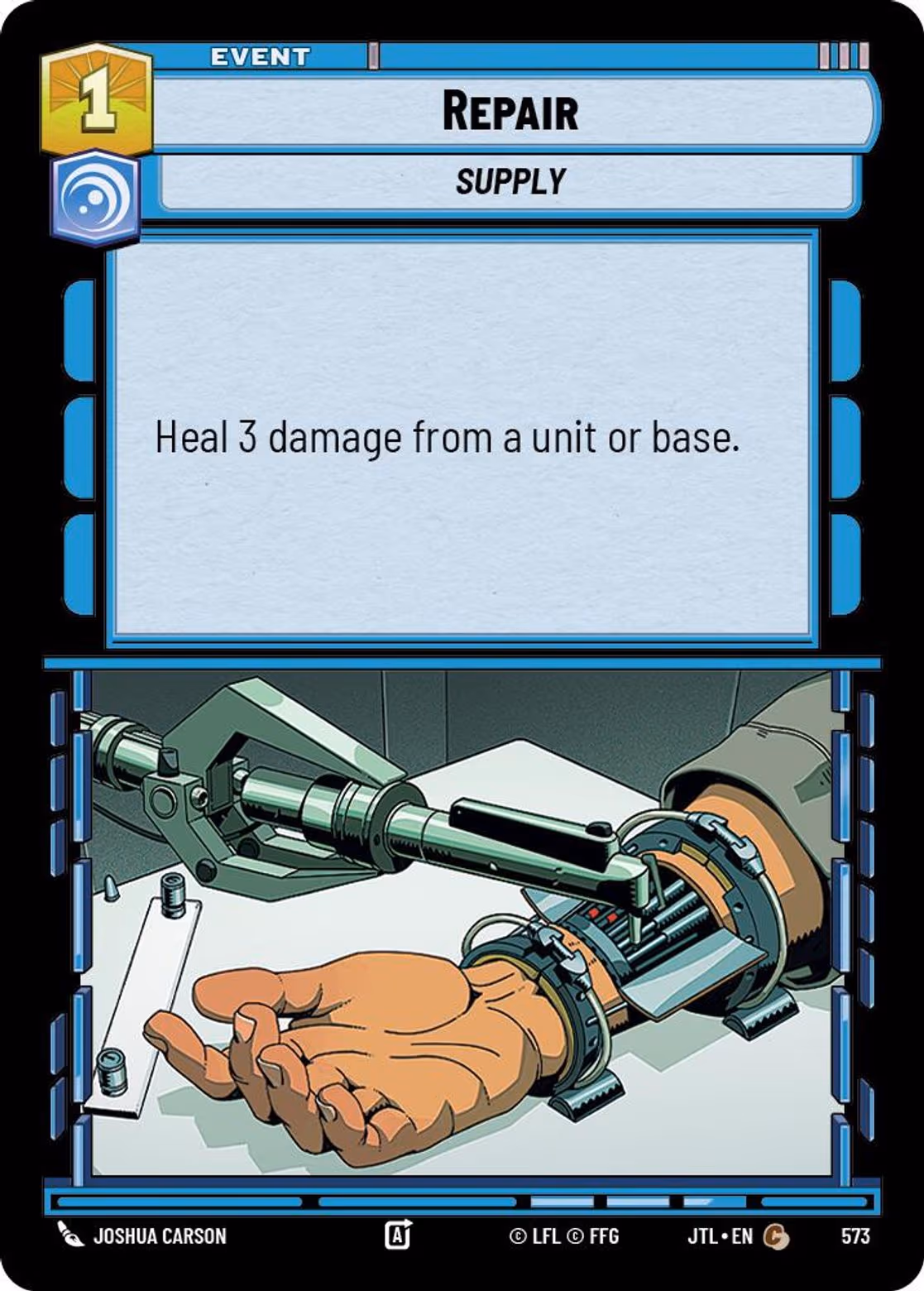 Repair JTL-573 Foil Star Wars Unlimited card