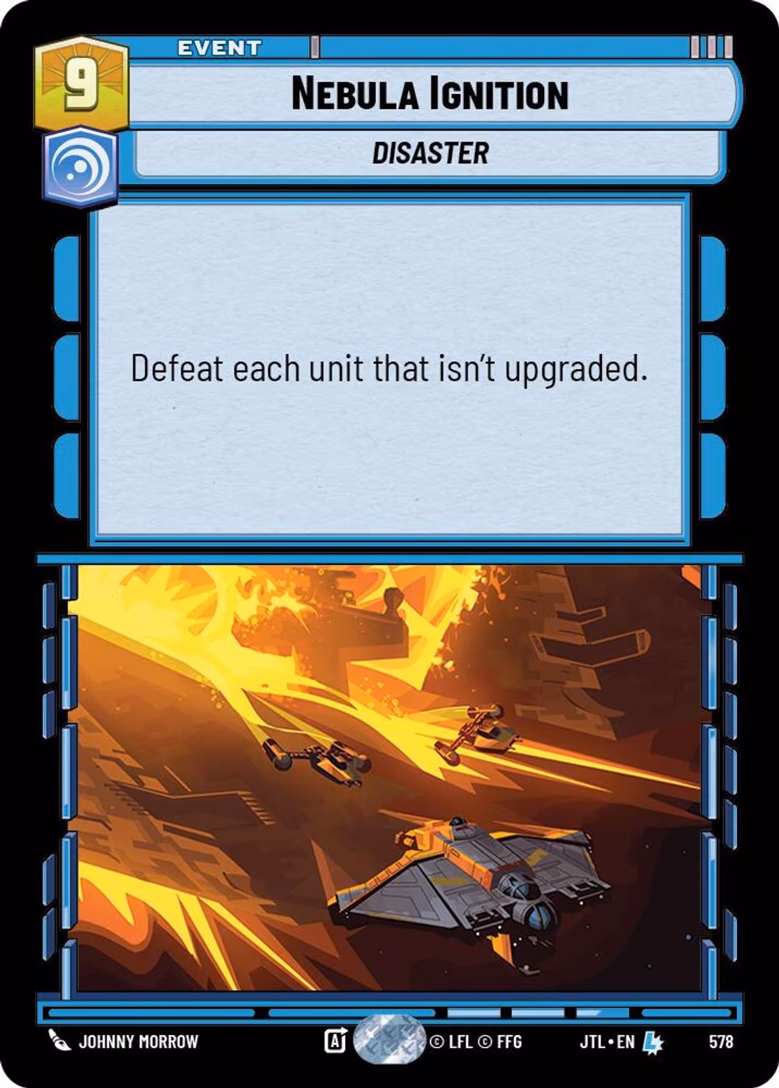 Nebula Ignition JTL-578 Foil Star Wars Unlimited card