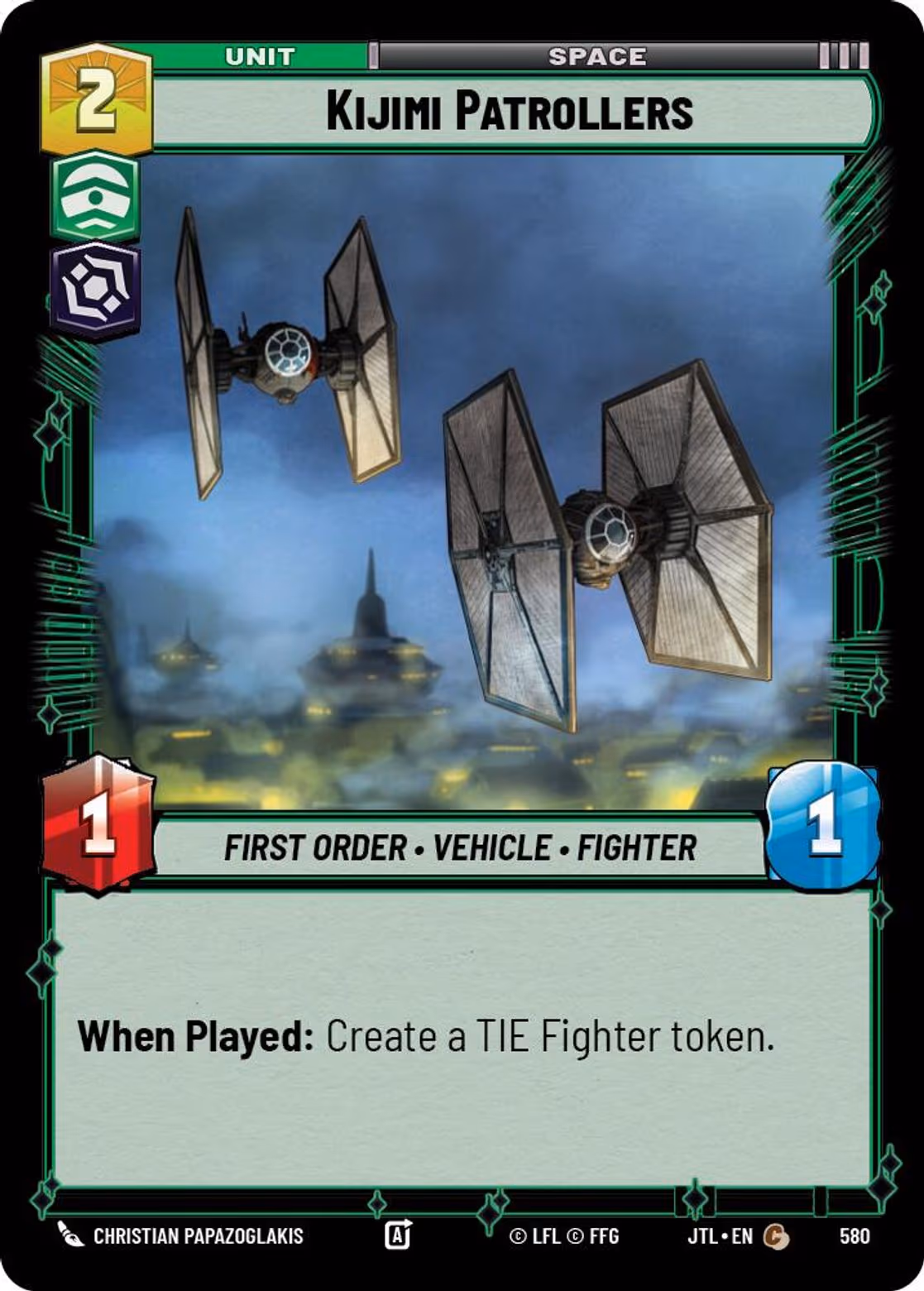 Kijimi Patrollers JTL-580 Foil Star Wars Unlimited card