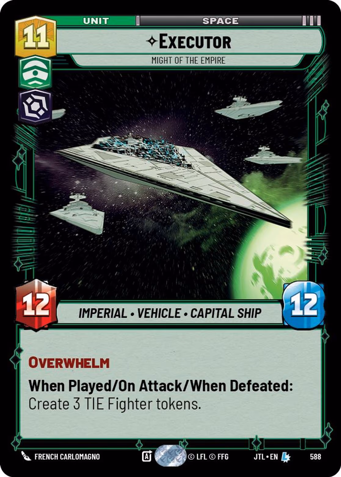 Executor - Might of the Empire JTL-588 Foil Star Wars Unlimited card