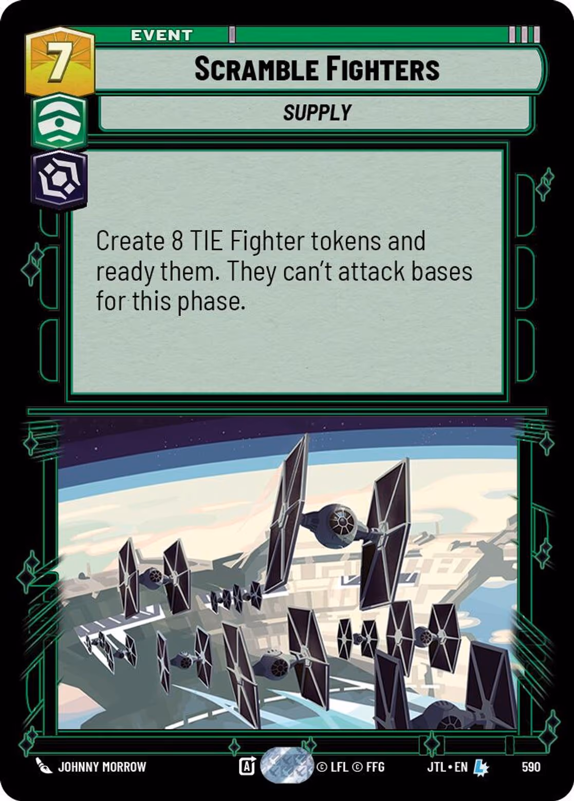 Scramble Fighters JTL-590 Foil Star Wars Unlimited card