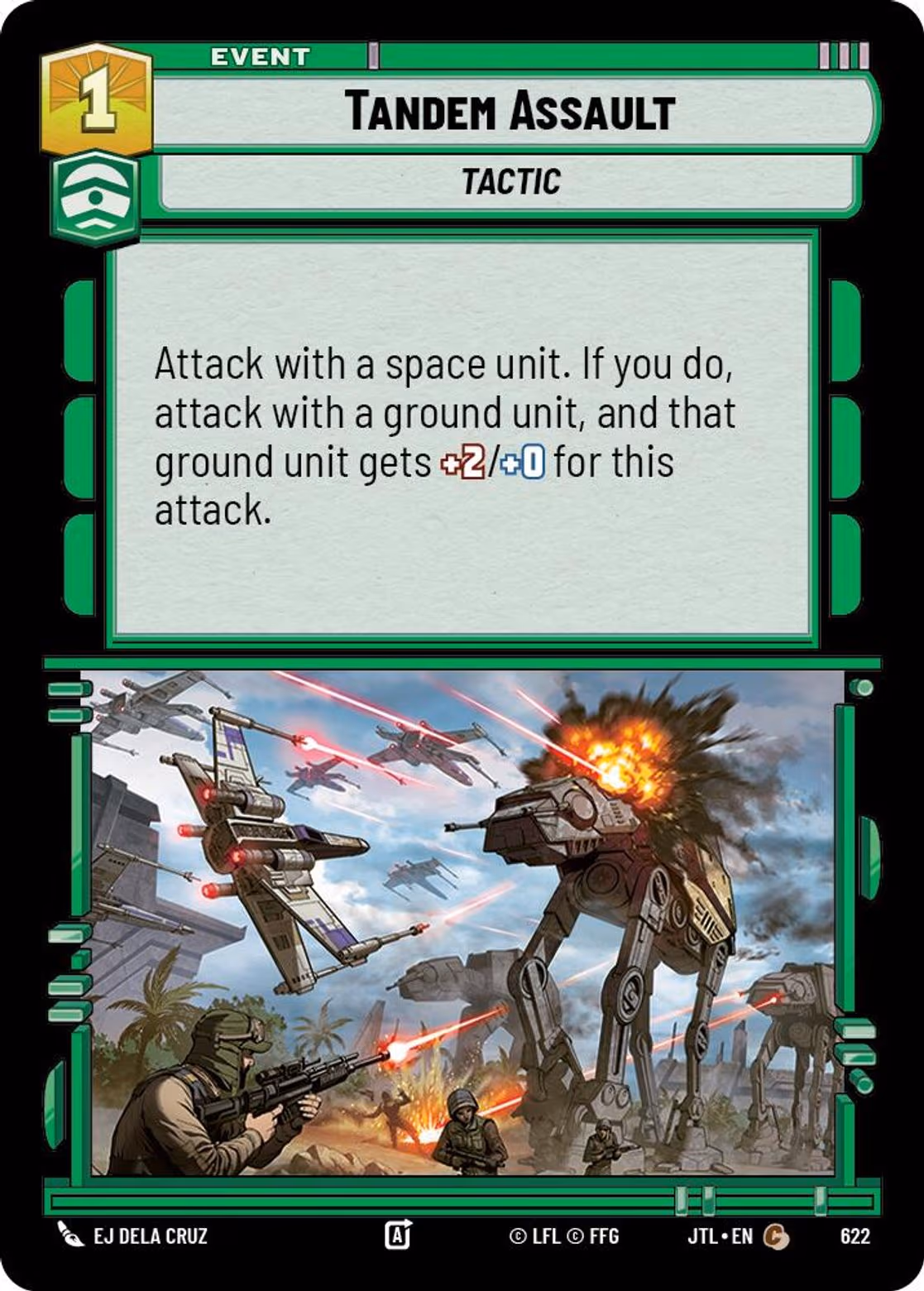 Tandem Assault JTL-622 Foil Star Wars Unlimited card